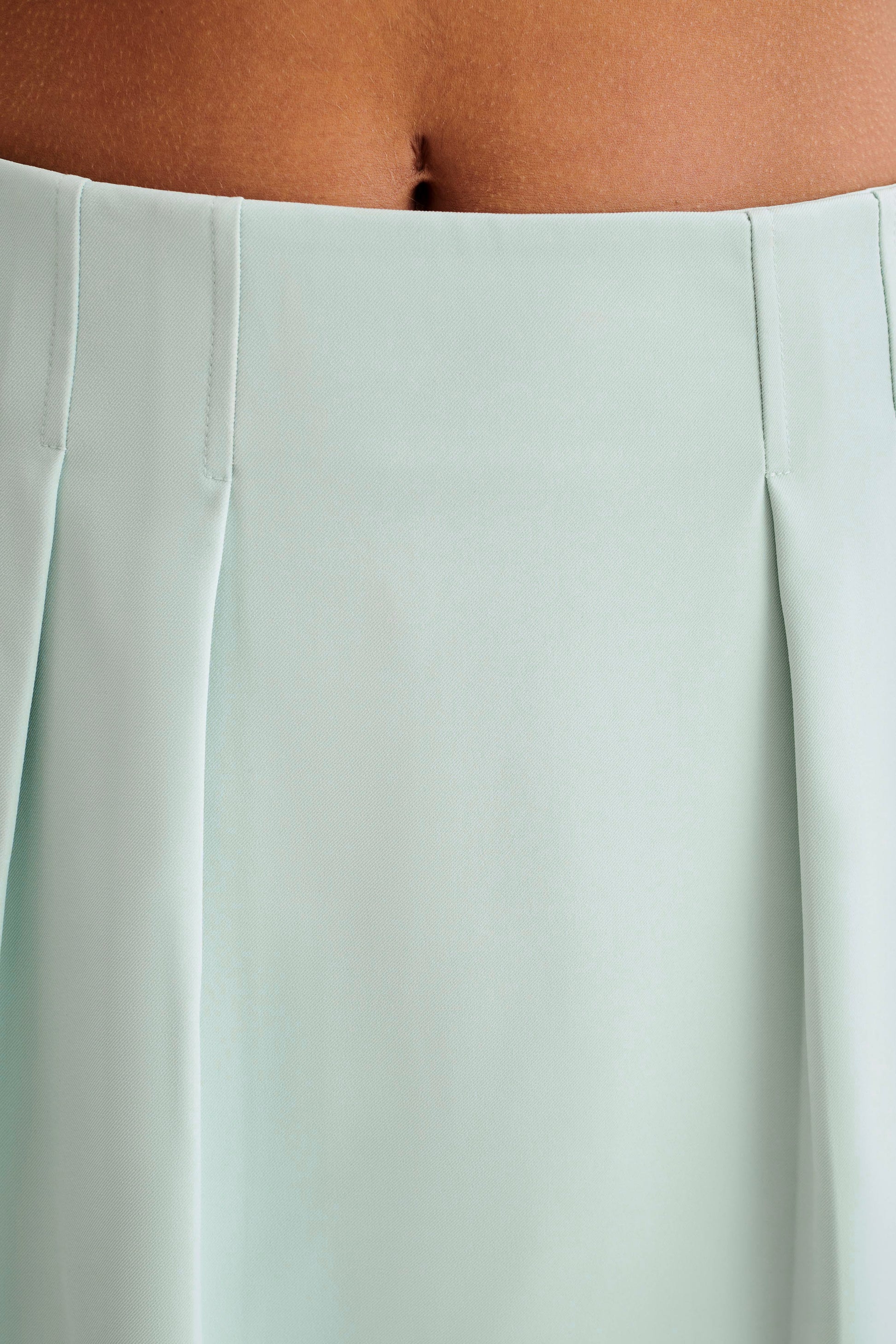Berkley Suiting Mini Skirt - Pastel Green #3