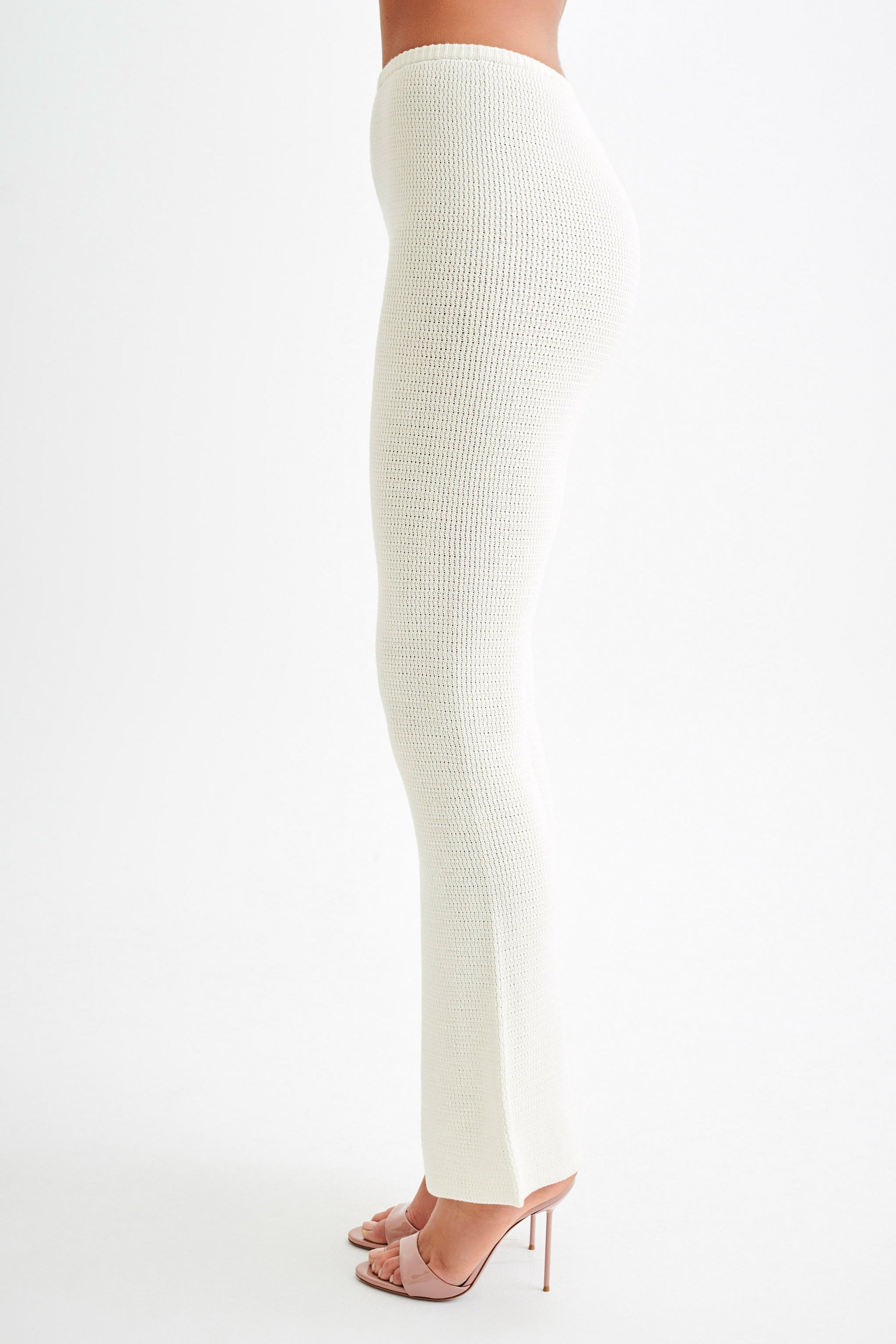 Ridley Straight Leg Knit Pant - Ivory #3
