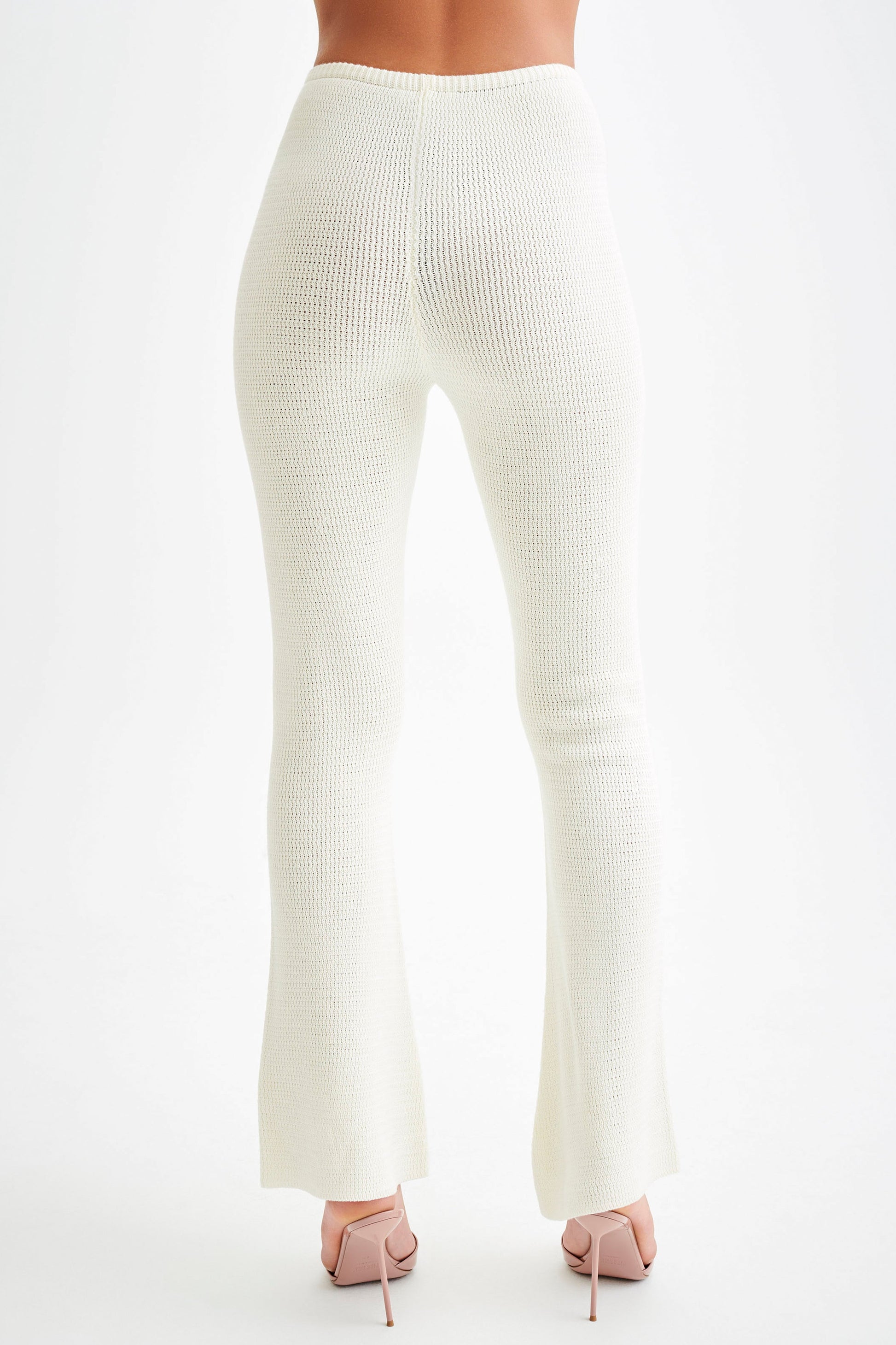 Ridley Straight Leg Knit Pant - Ivory #4
