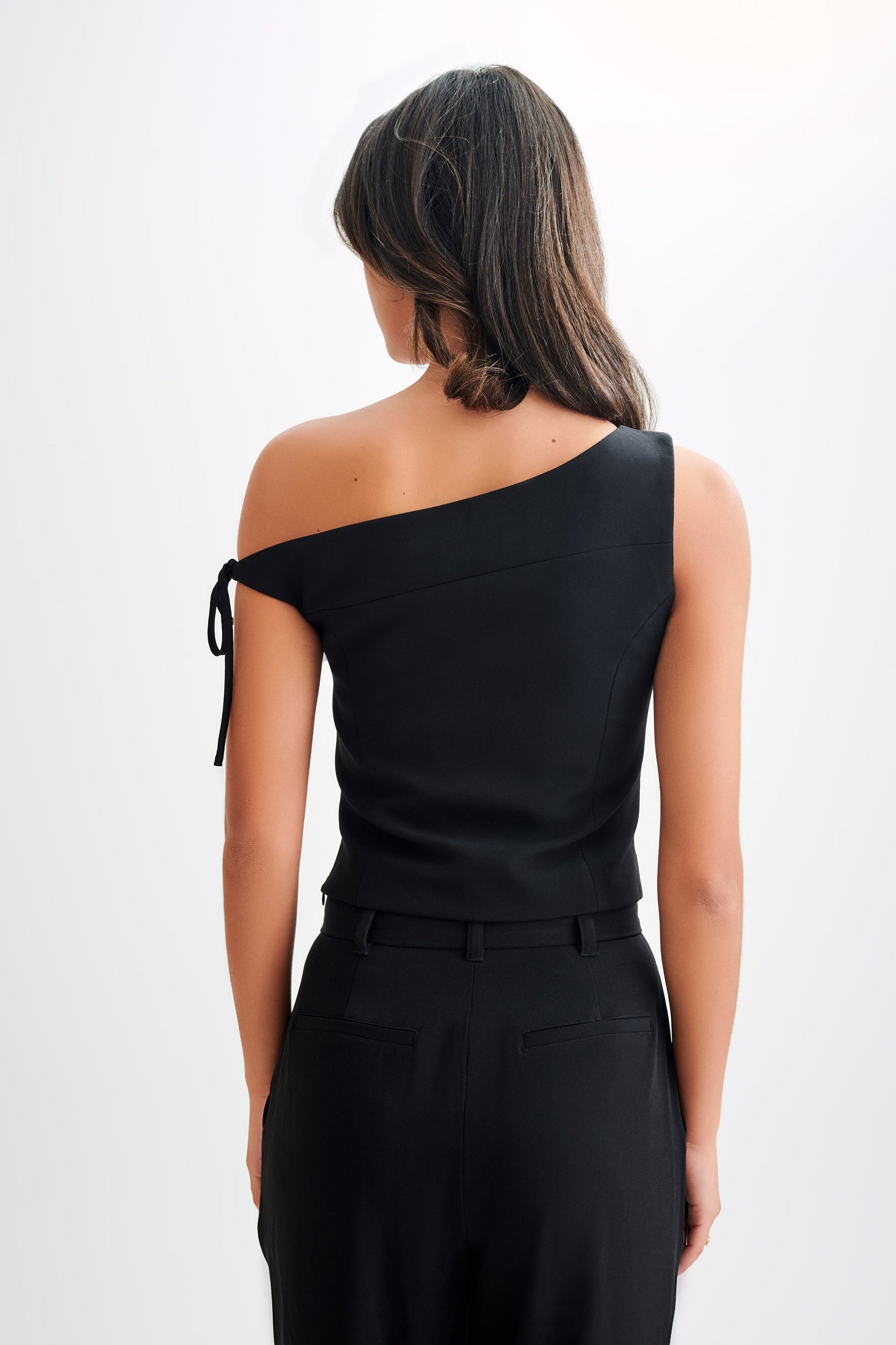Ramsey Suiting Off Shoulder Top - Black #2