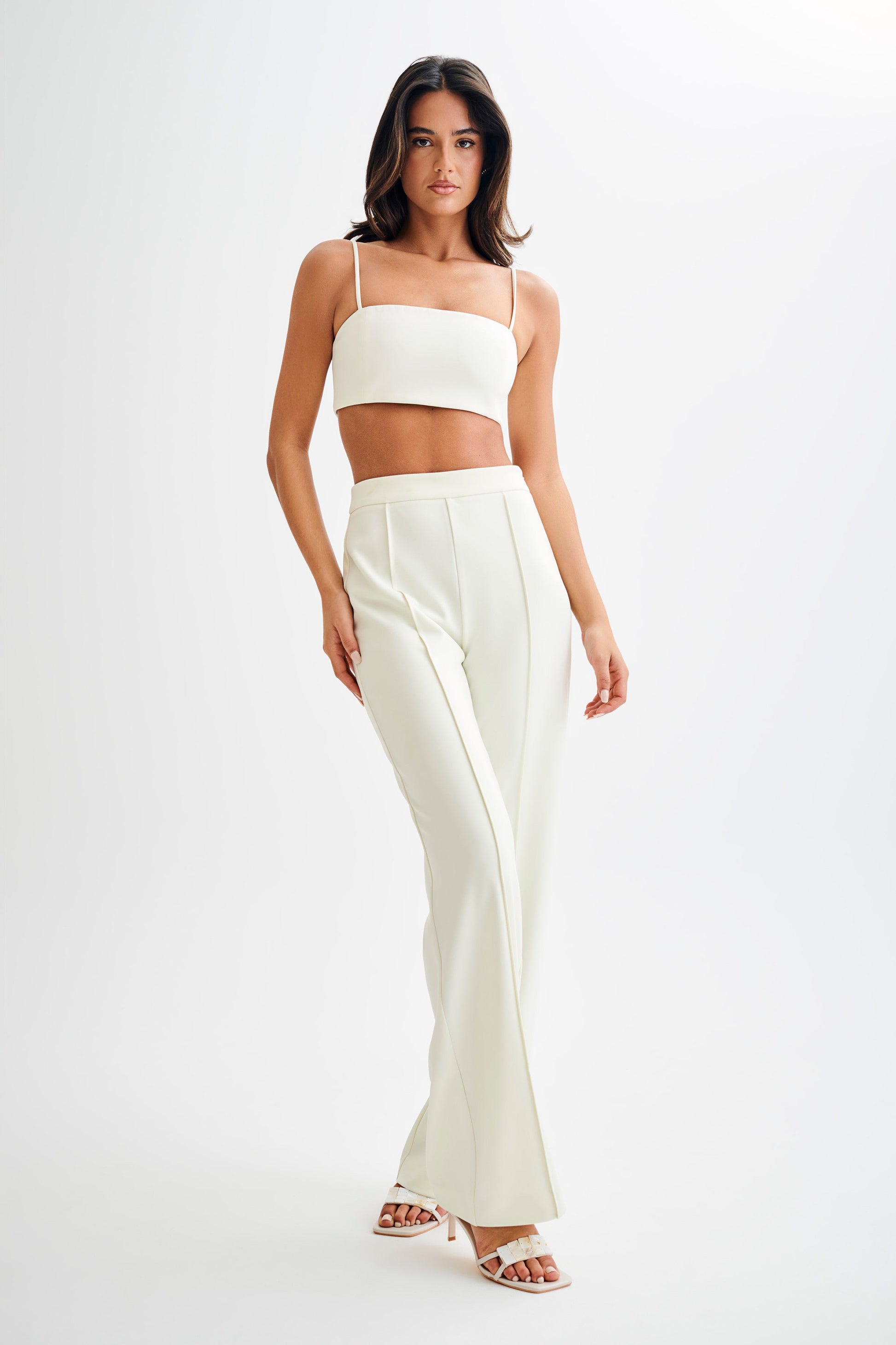 Perry Suiting Crop Top - Ivory #8