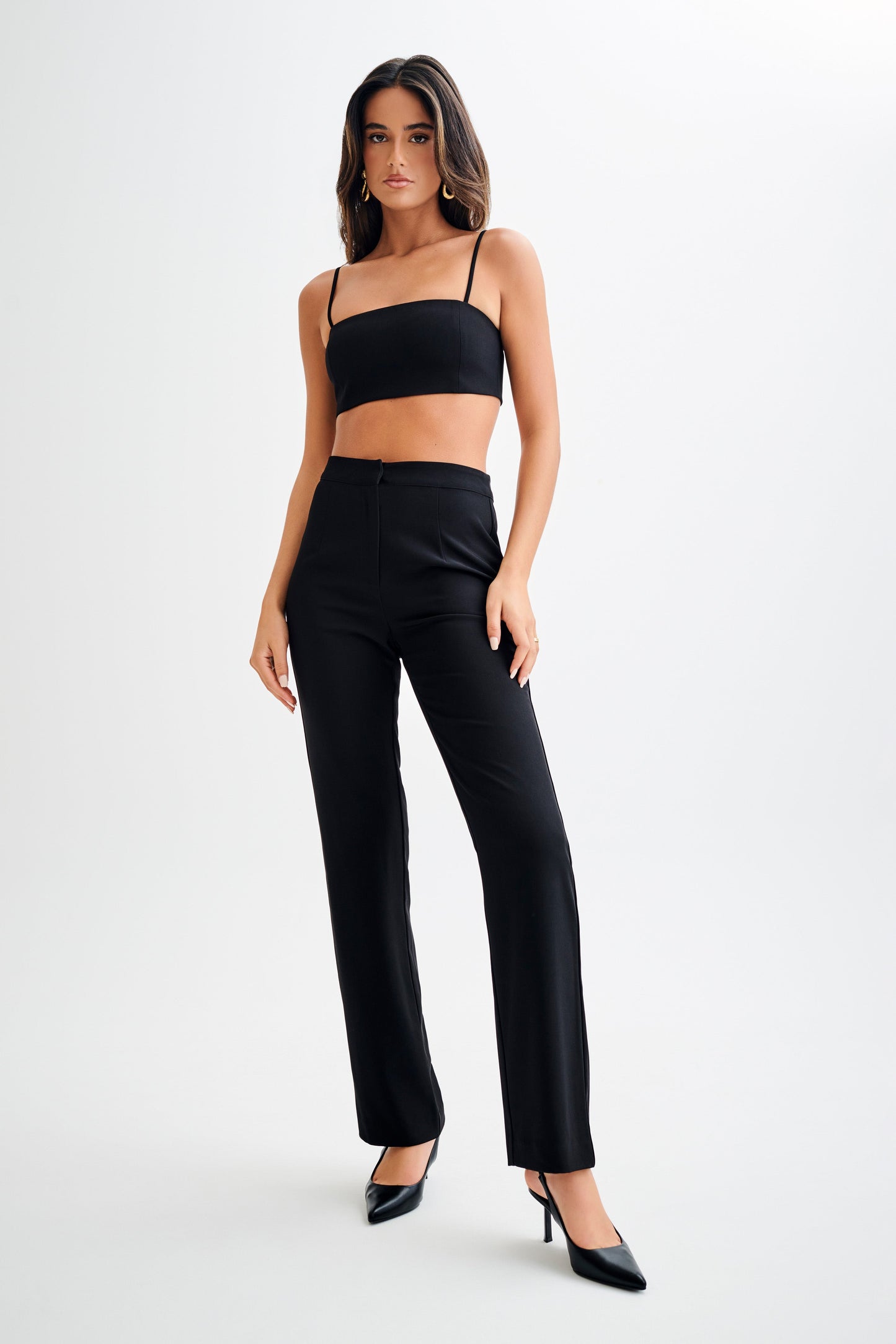 Allanah Straight Leg Pant - Black