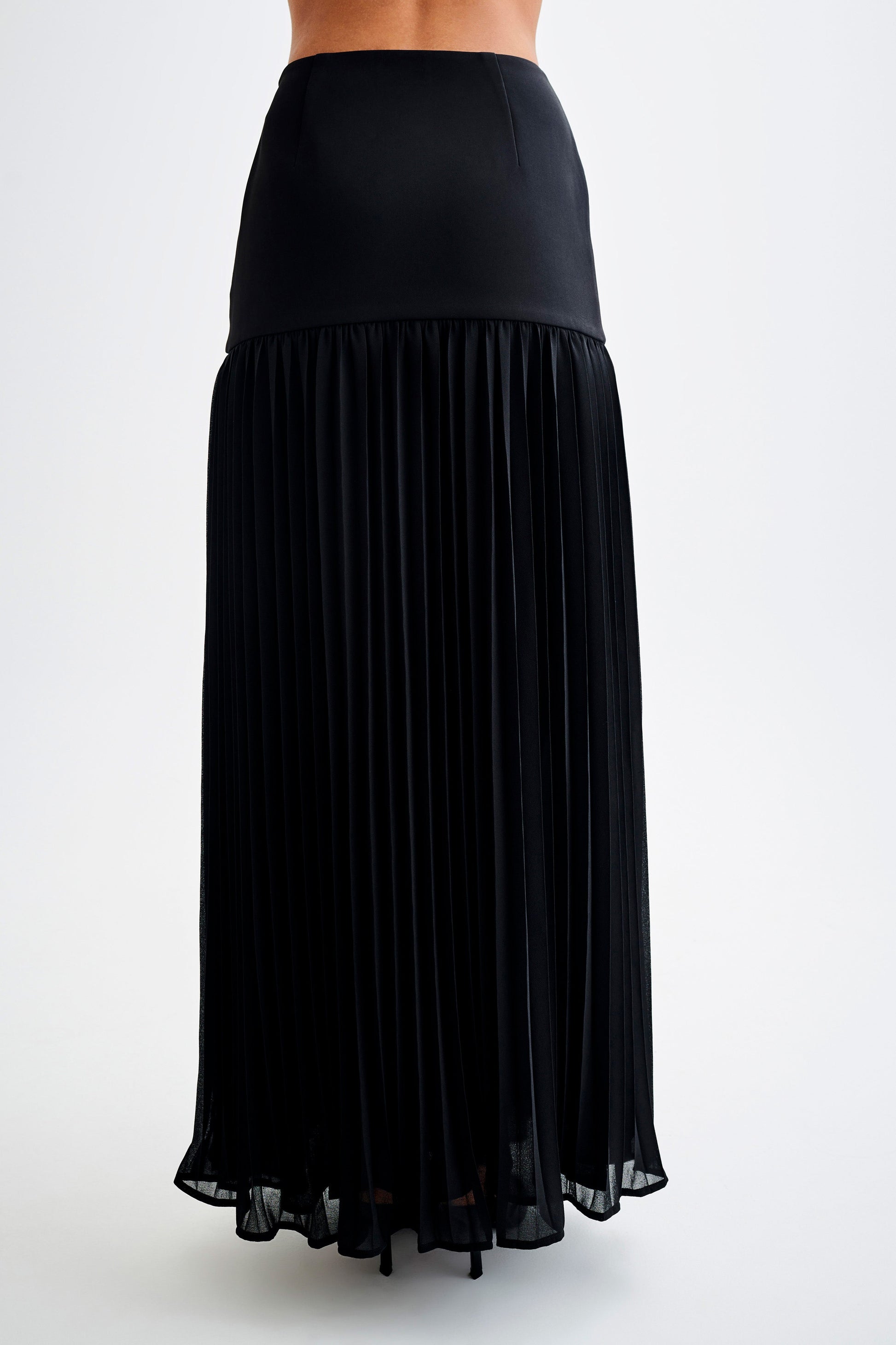 Jillian Pleated Maxi Skirt - Black #3