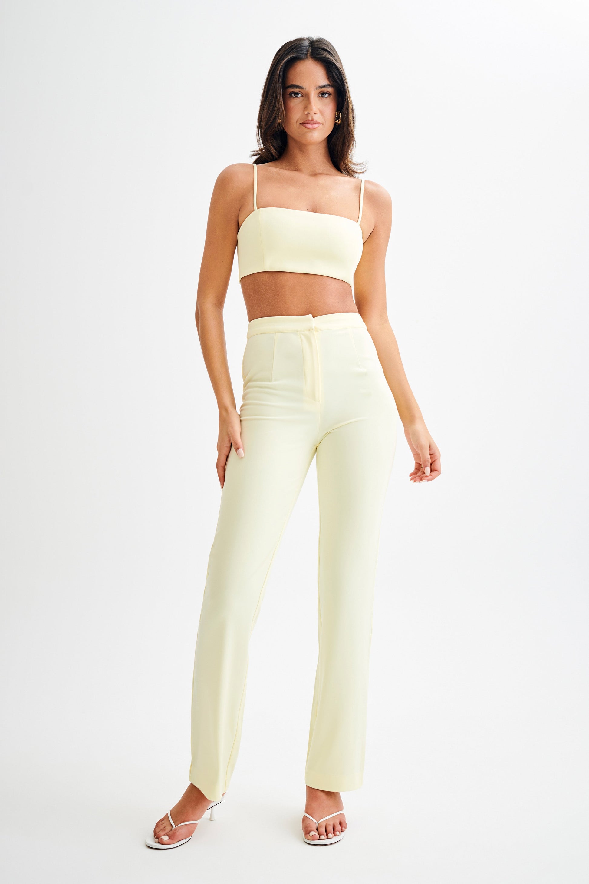 Perry Suiting Crop Top - Pastel Lemon #4