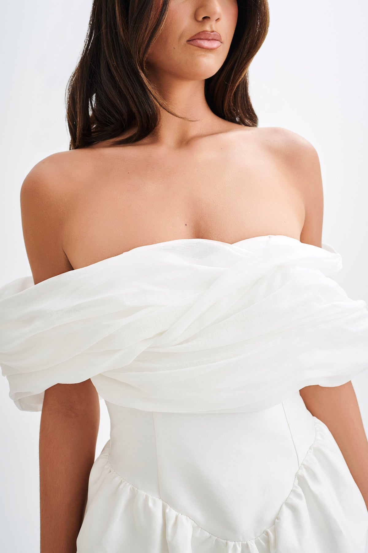 Tessa Structured Mini Dress - White #3
