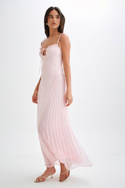 Saira Chiffon Maxi Dress - Powder Pink