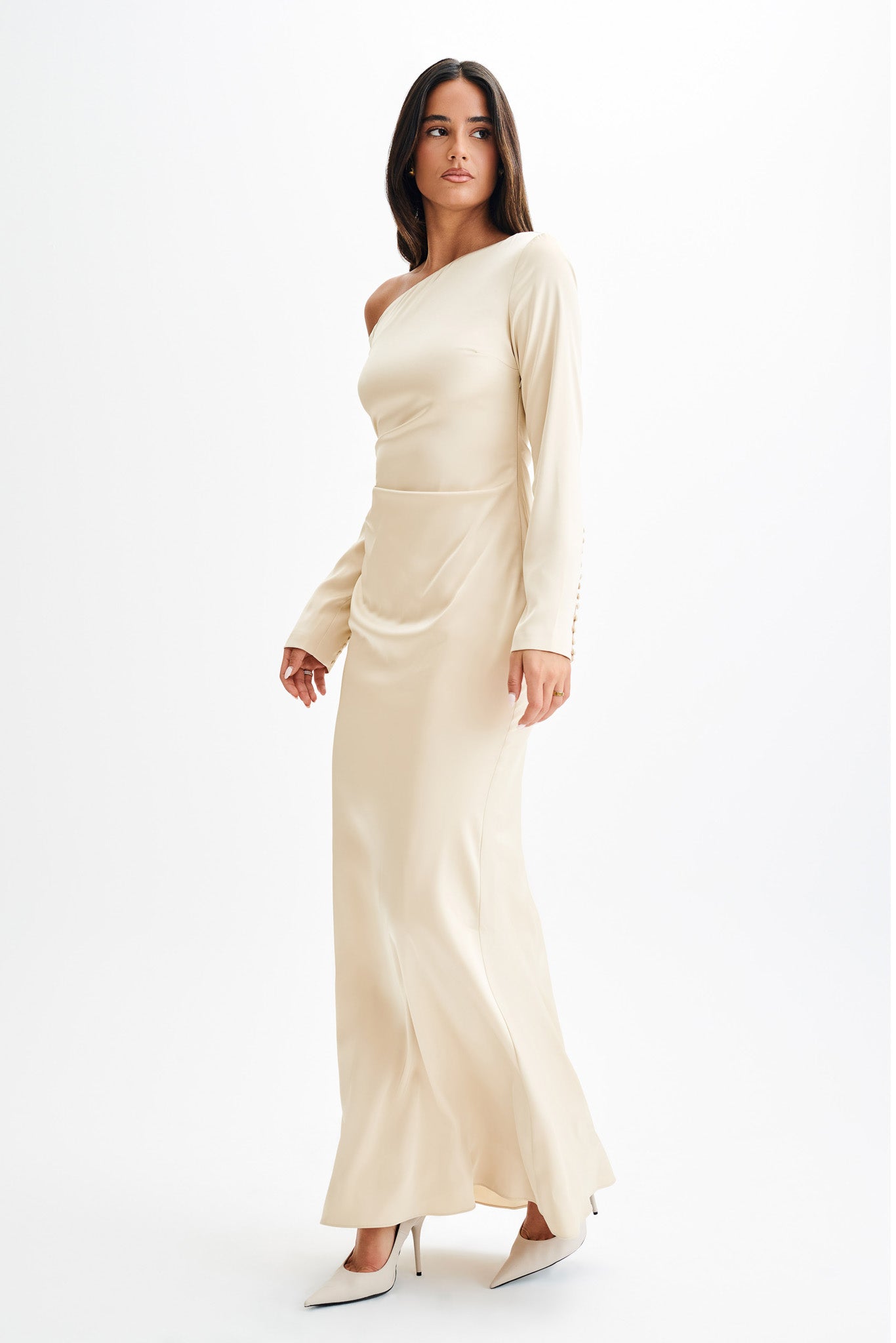 Avery Long Sleeve Maxi Dress - Gold