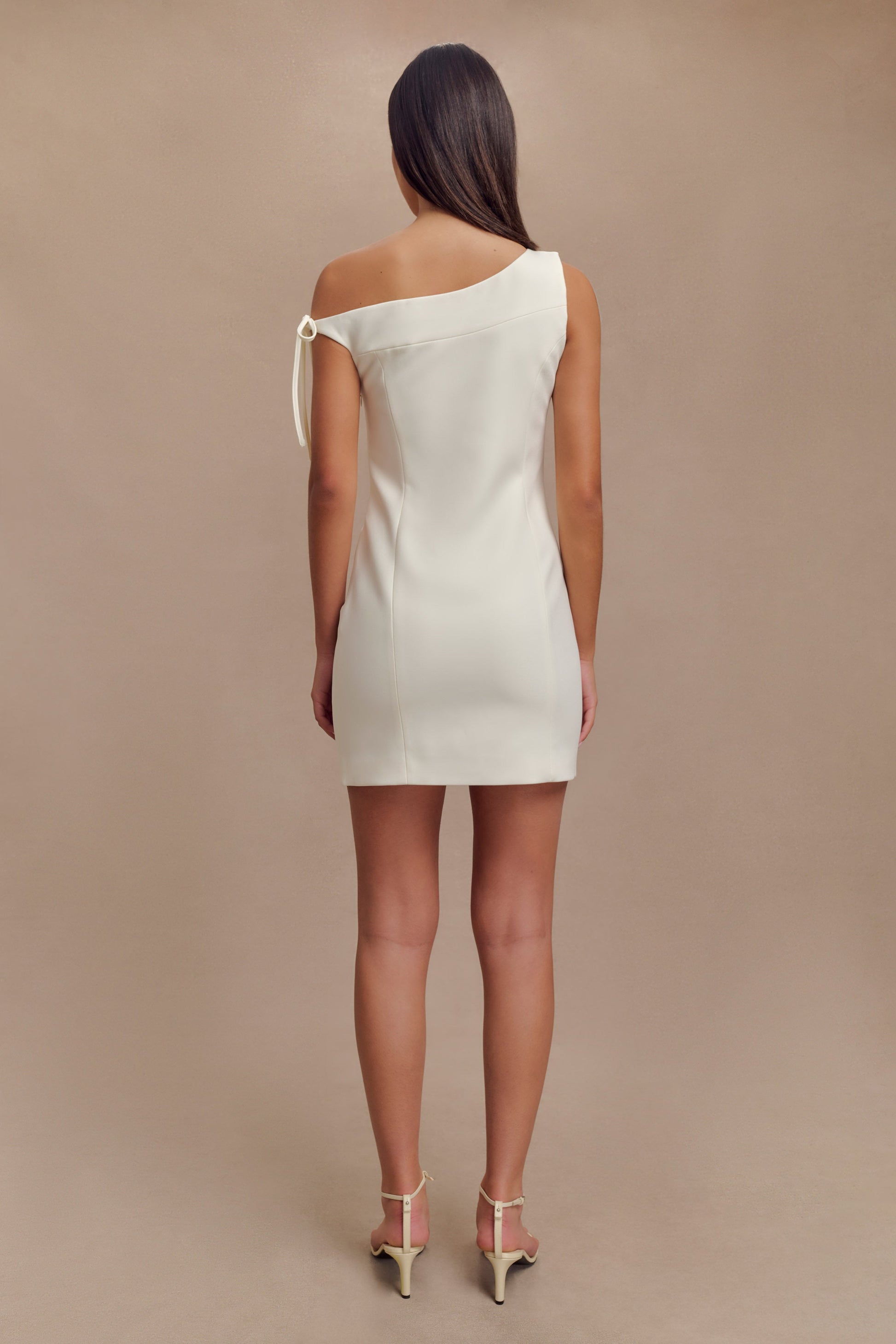 Baker Suiting Off Shoulder Dress - Ivory #2