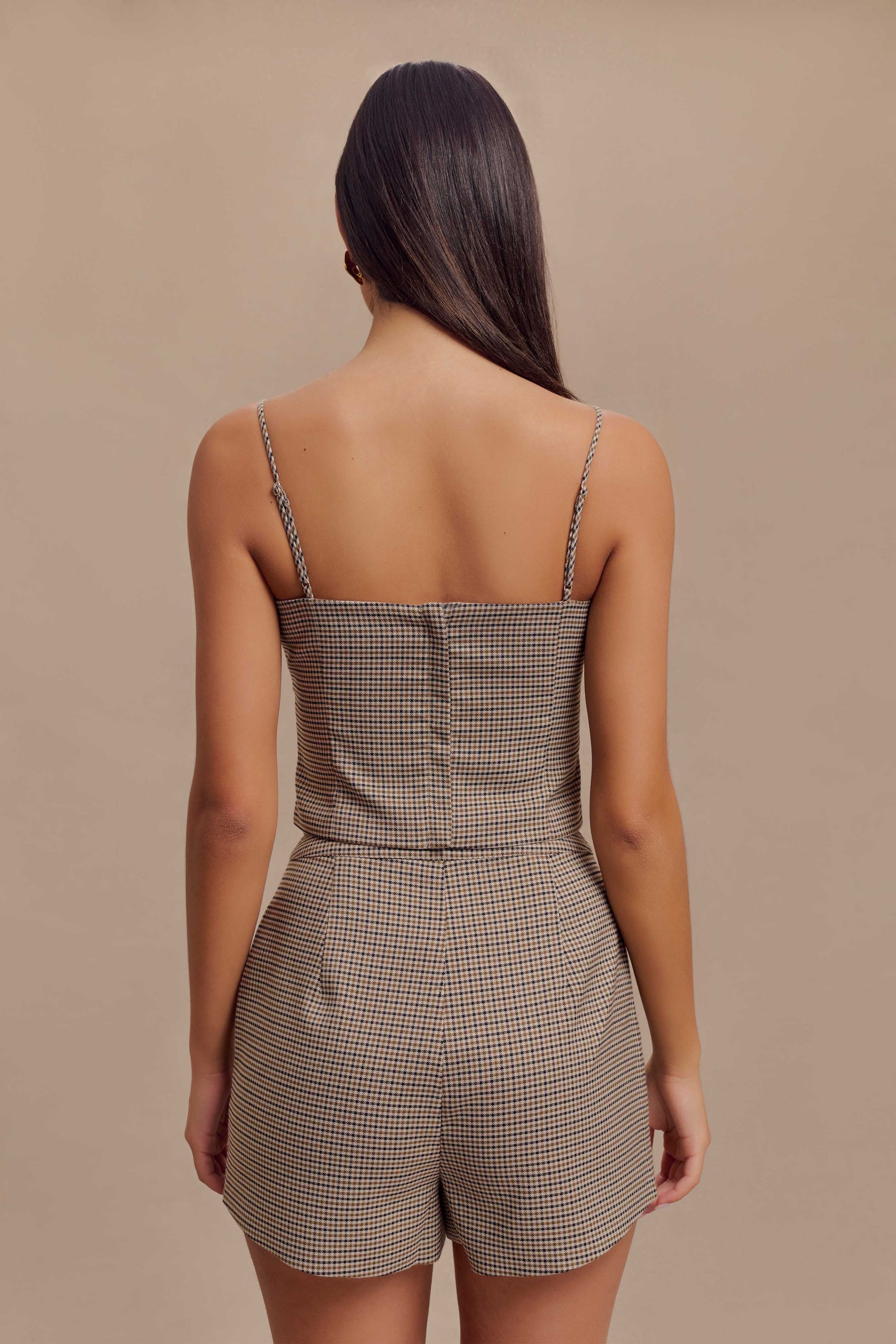 Radley Tailored Short - Tan Check #5