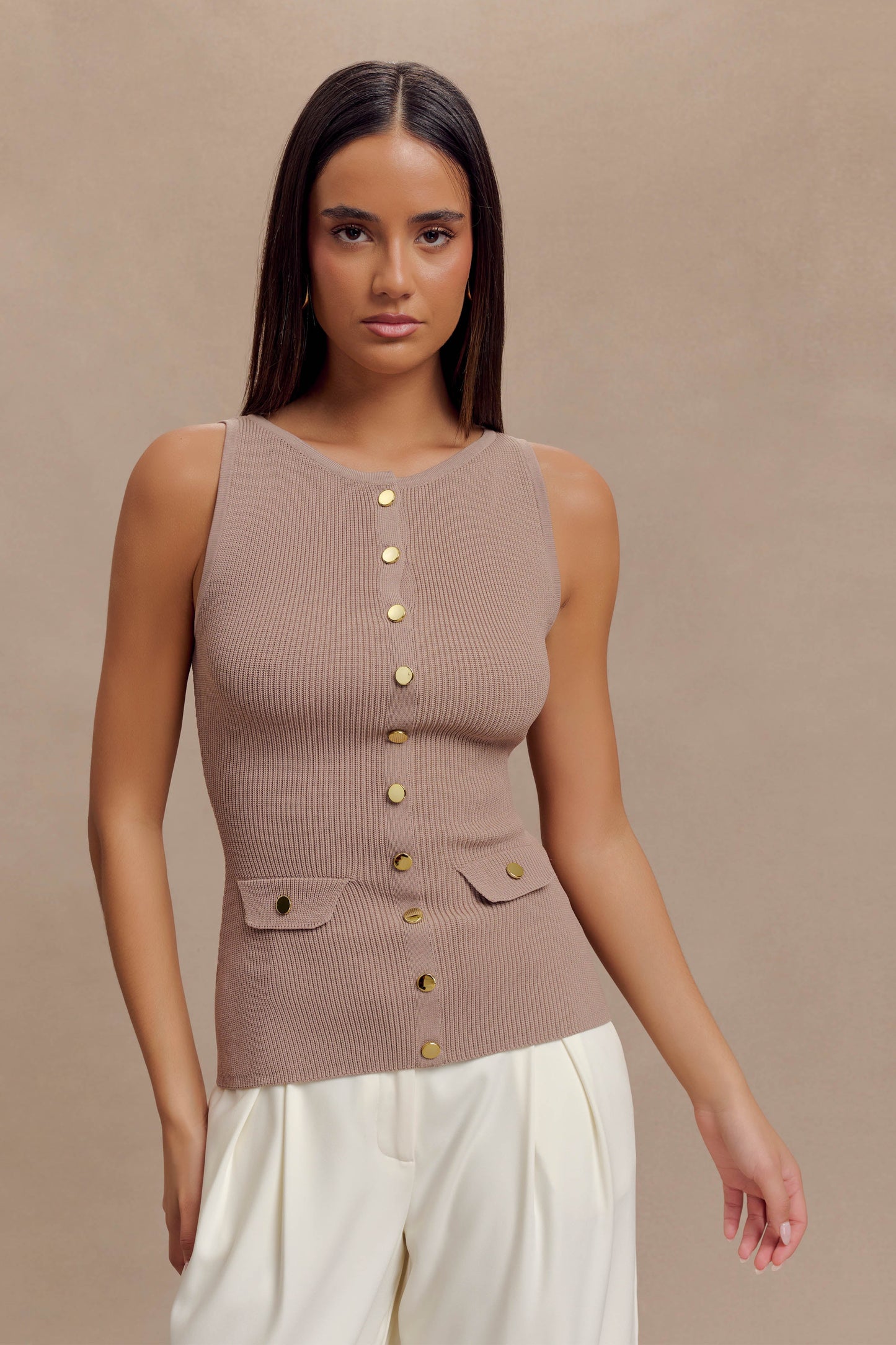 Sawyer Longline Top - Taupe