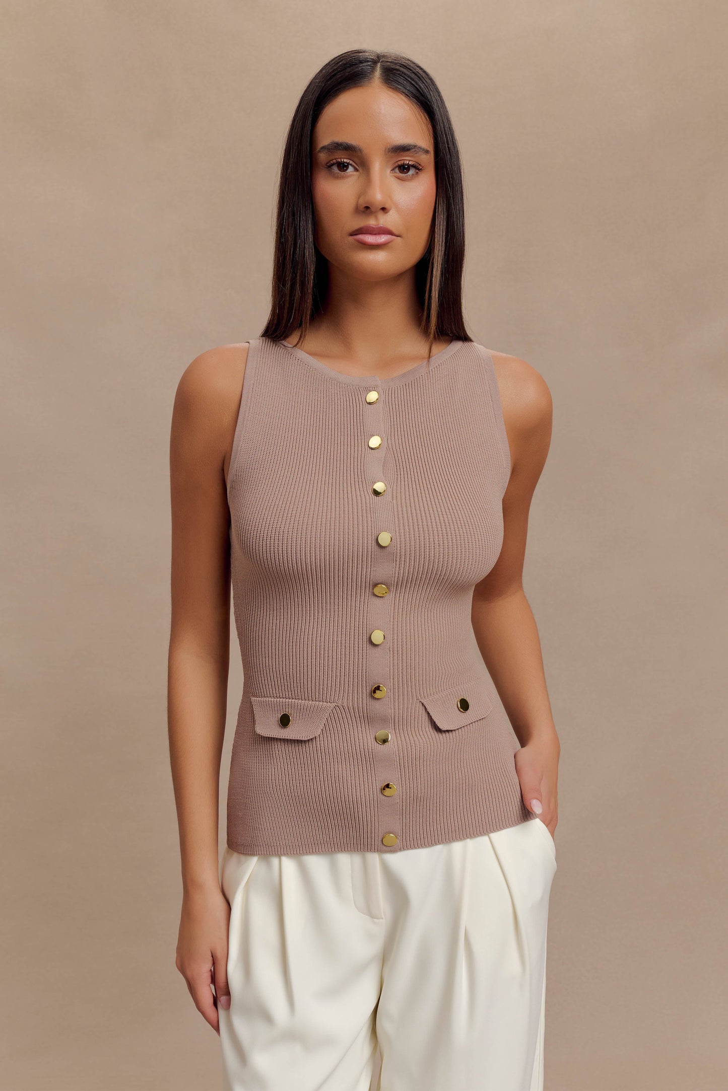 Sawyer Longline Top - Taupe