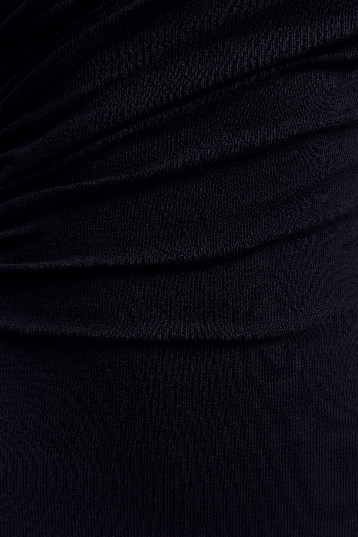 Anastasia One Shoulder Modal Midi Dress - Black #8