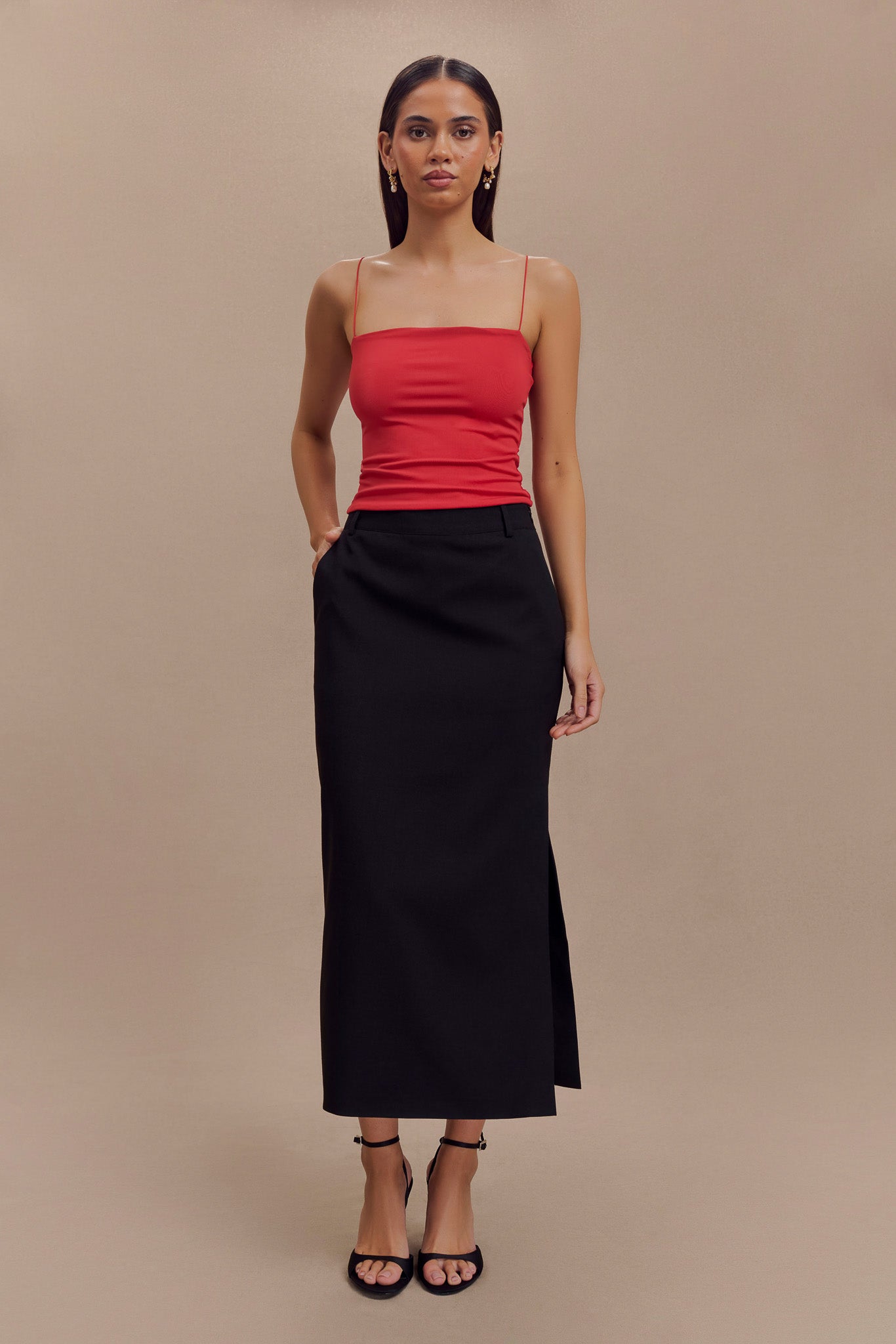 Ambrose Midi Skirt - Black