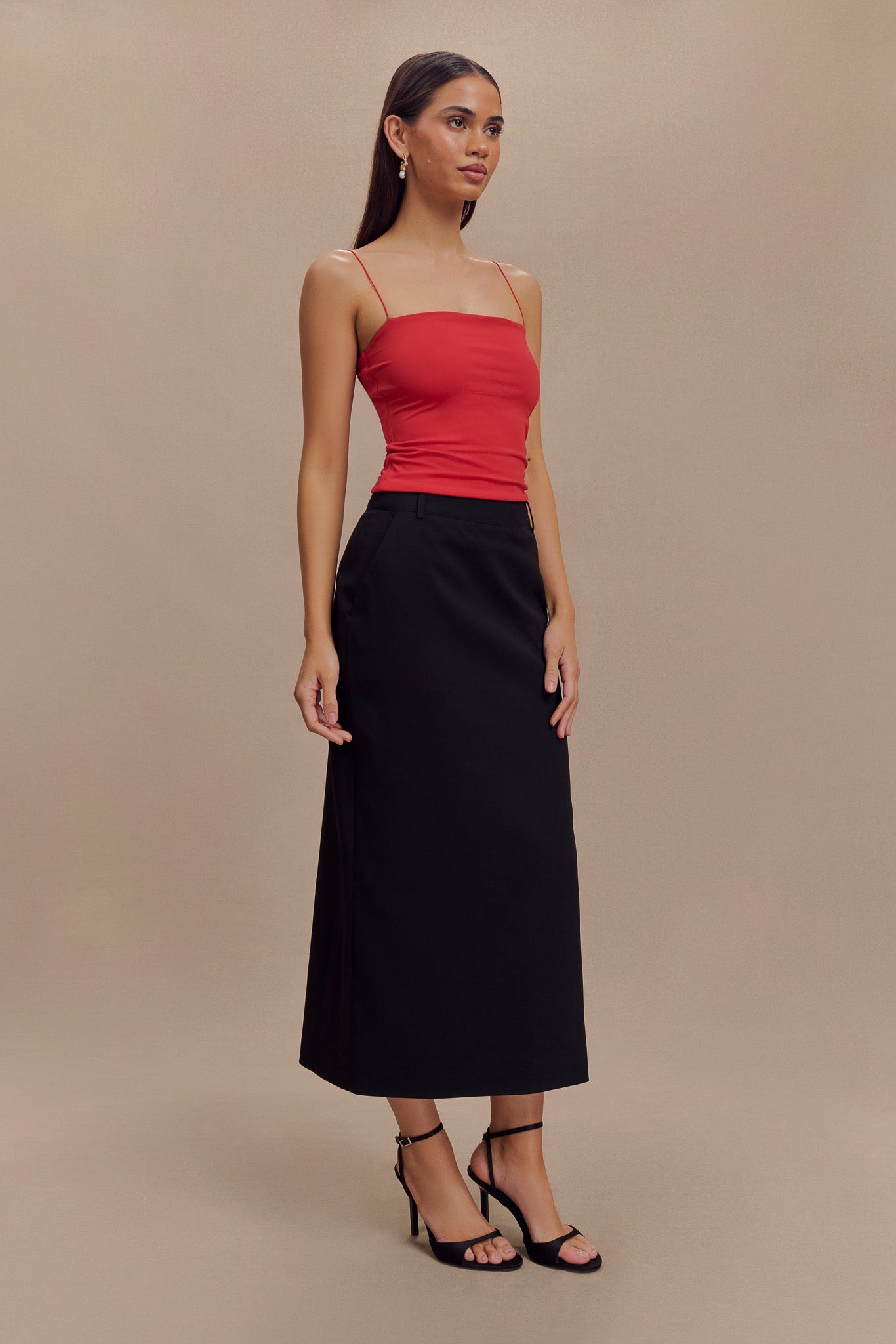 Ambrose Midi Skirt - Black #6