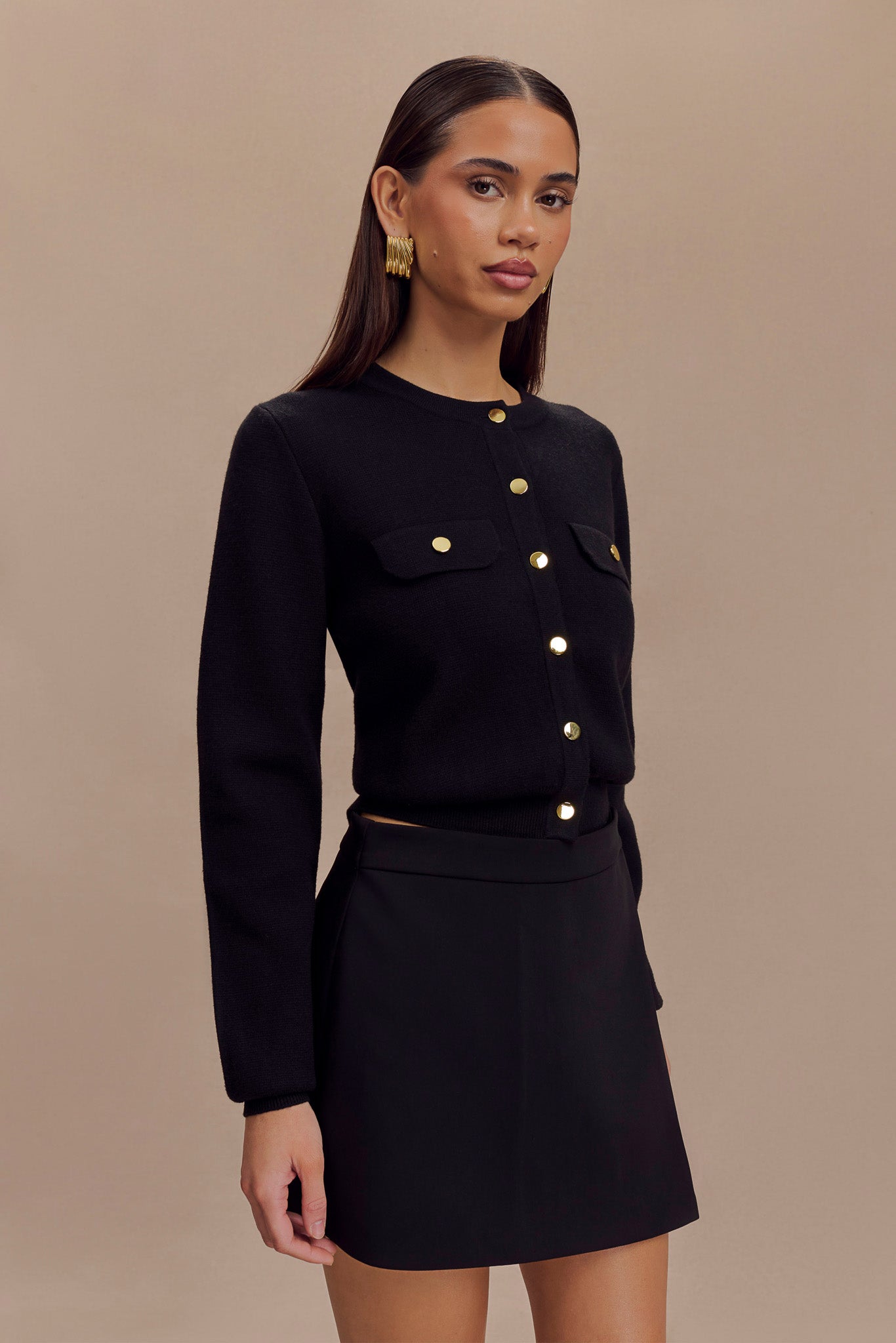 Tabitha Knit Cardigan - Black #4