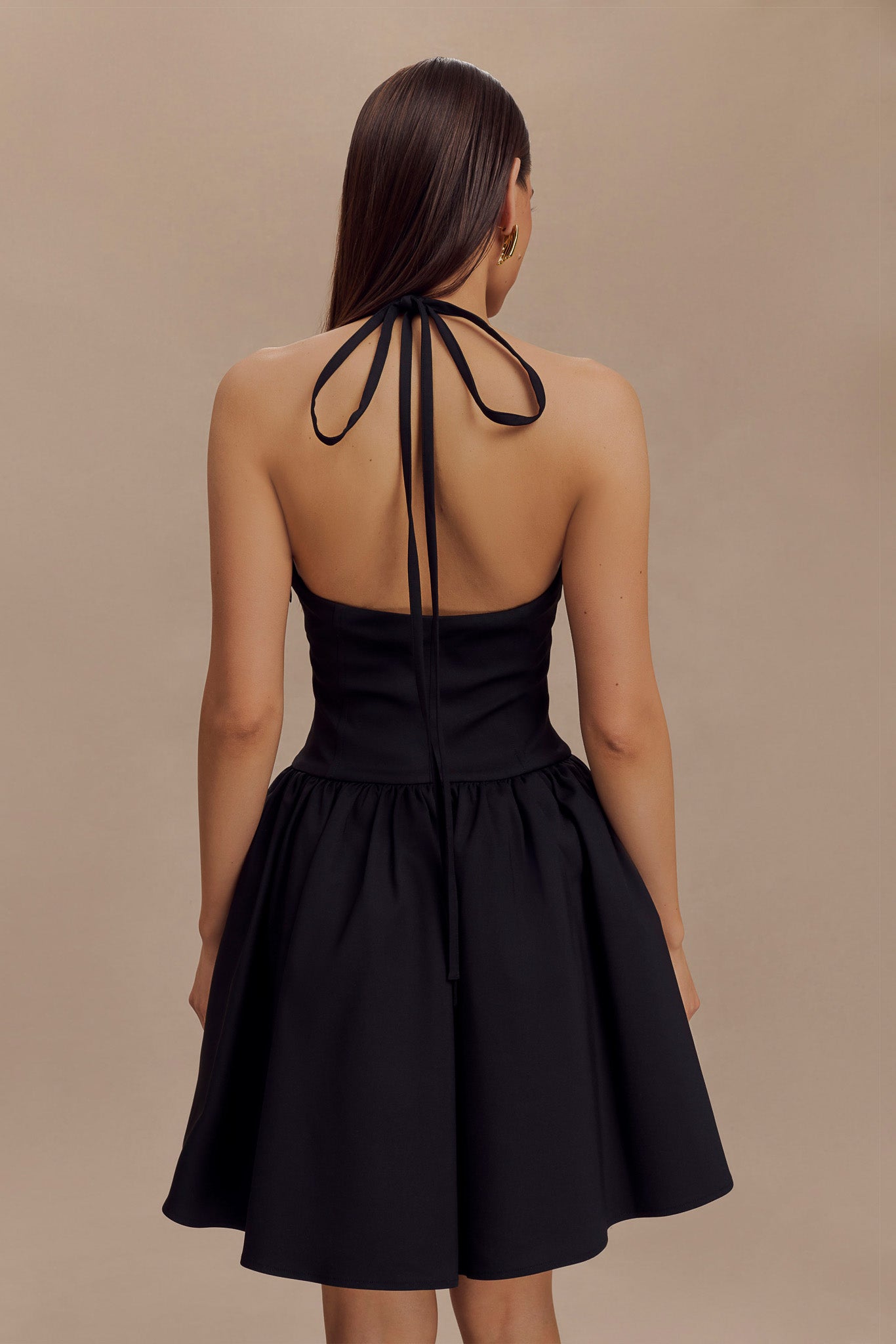 Ruby Halter Mini Dress - Black #3
