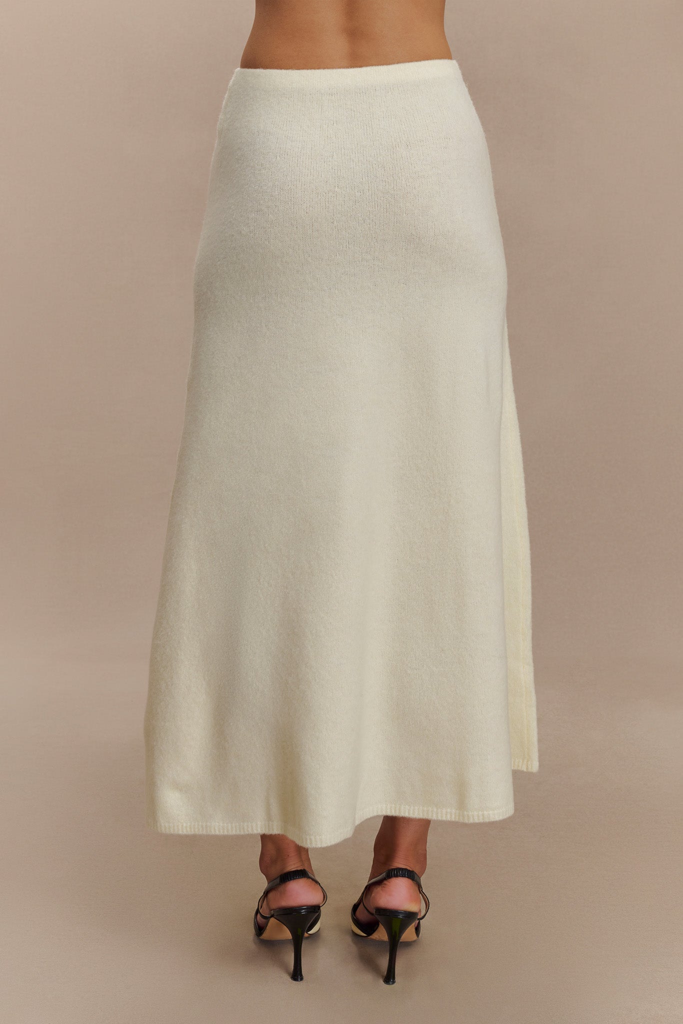Vivica Knit Maxi Skirt - Ivory Marle #4