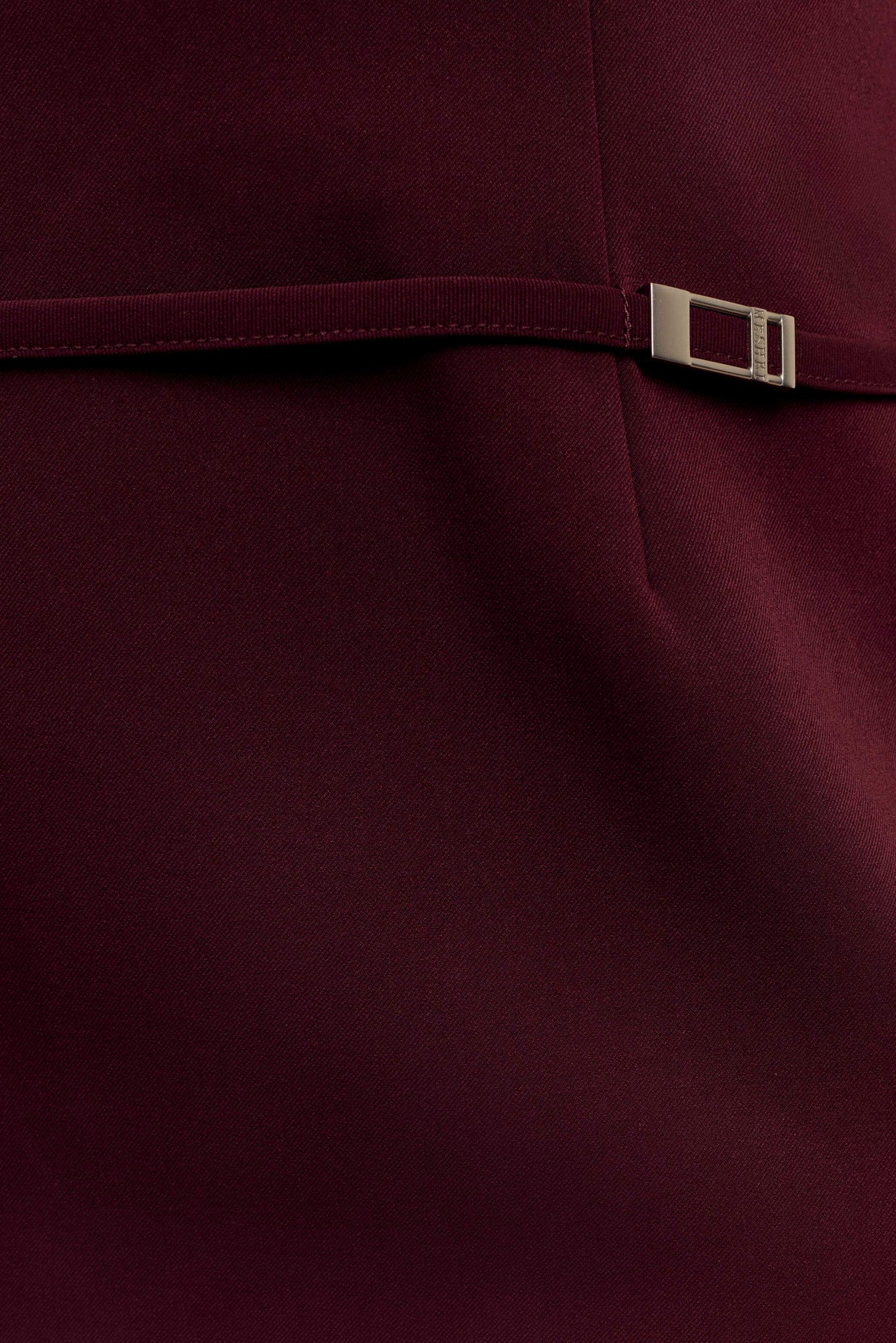 Posie Suiting Belted Mini Dress - Mahogany #8