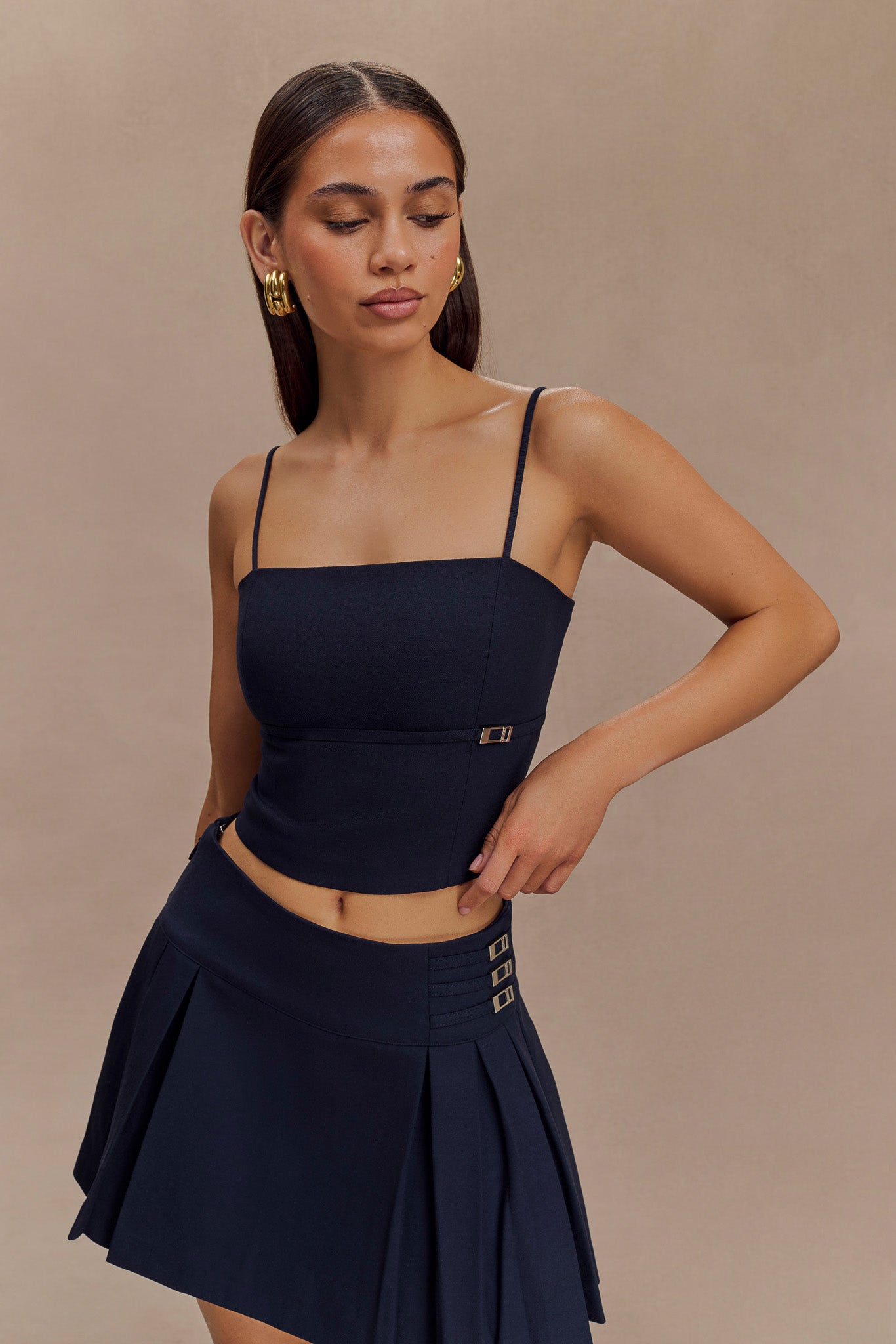 Aberley Crop Top - Dark Navy #8