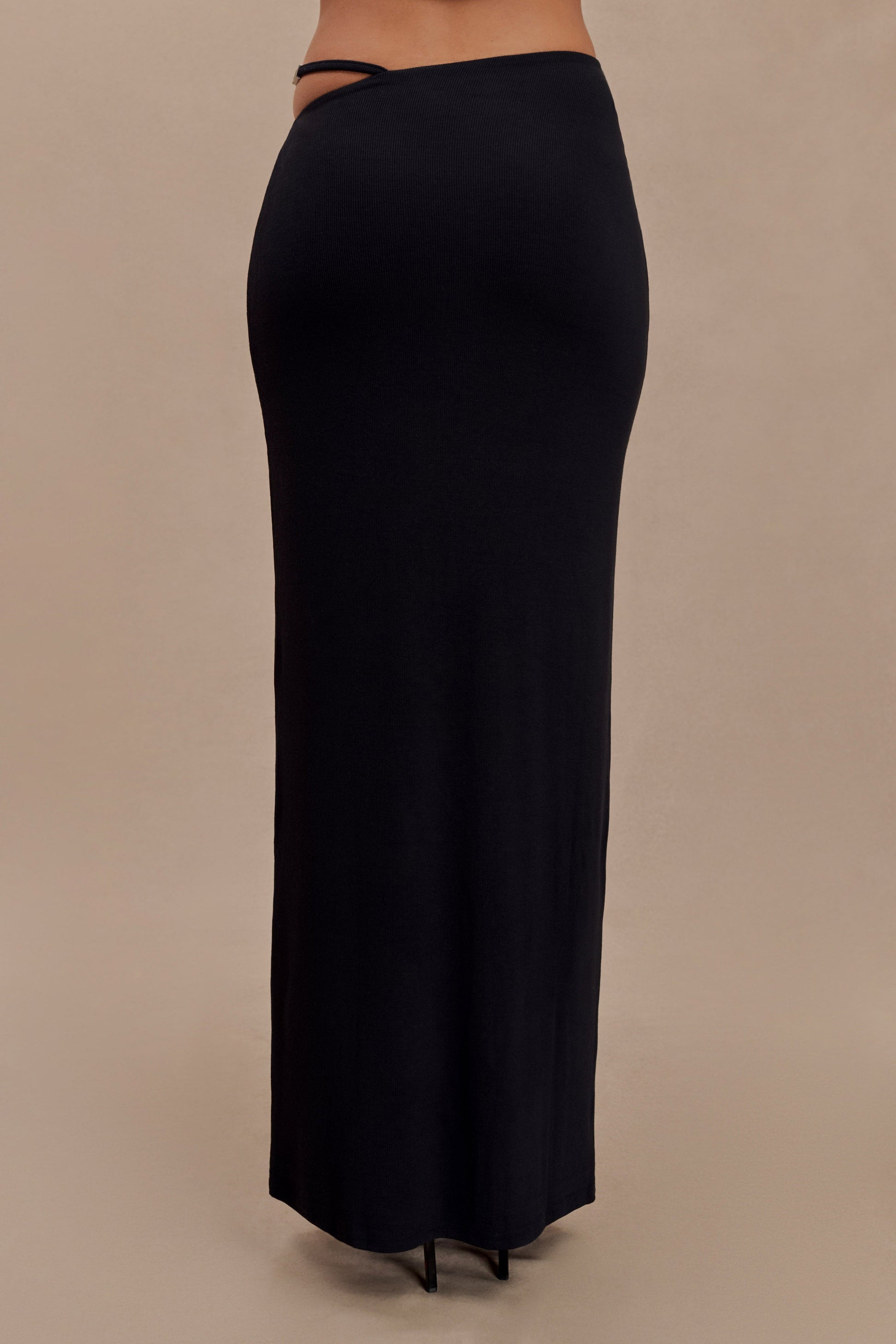 Natalia Modal Buckle Maxi Skirt - Black #6