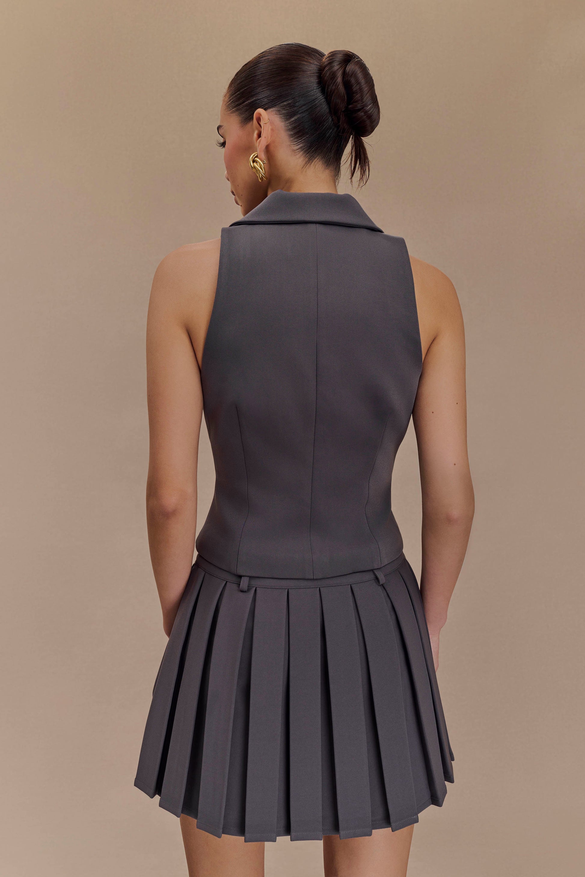 Mura Suiting Vest - Charcoal #2