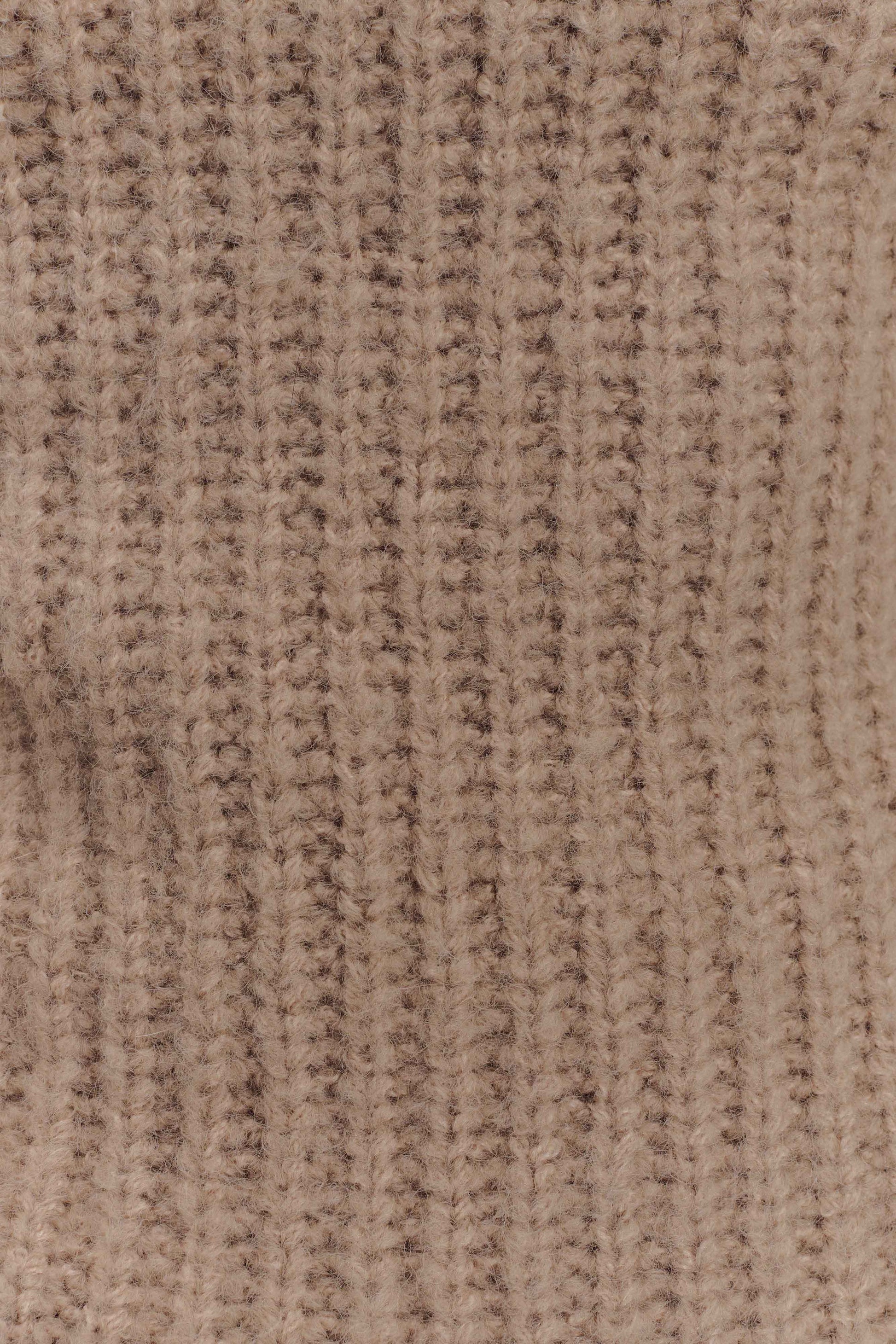 Candice Oversized Low Back Knit Jumper - Stone Marle #8