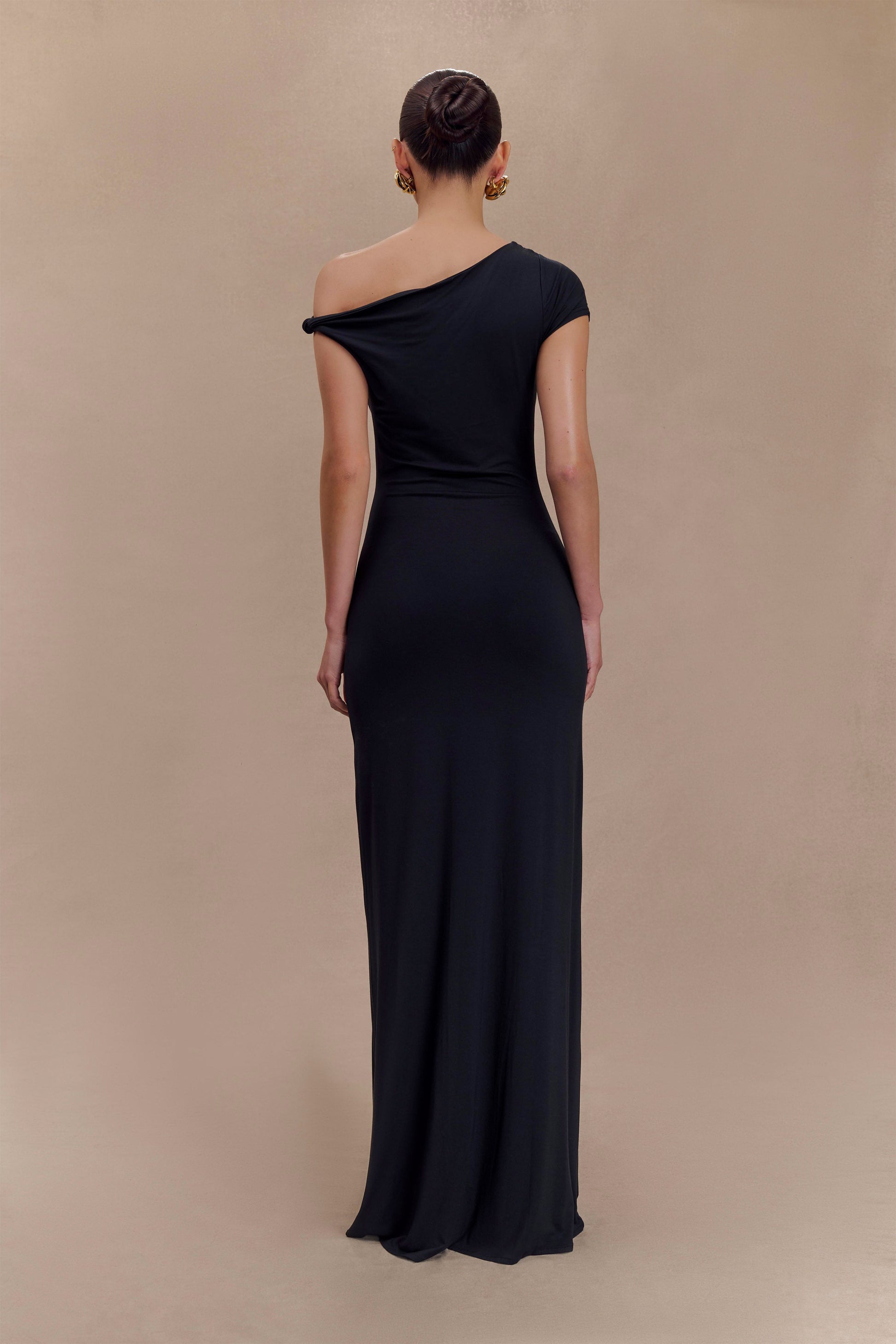 Tamsin Short Sleeve Modal Maxi Dress - Black #2
