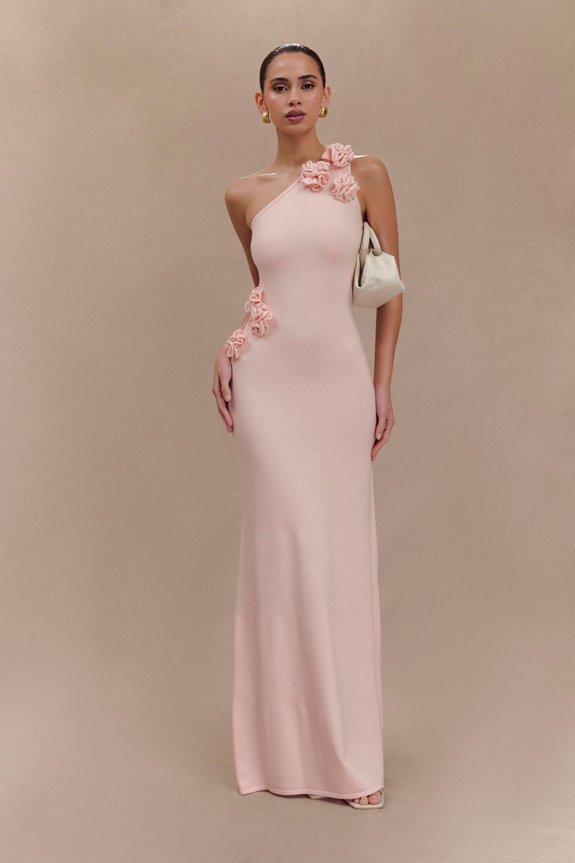 a line formal dress with sleeves Beaded Long Sleeve A-line Gown by Ladivine CD0240 – ABC Fashion