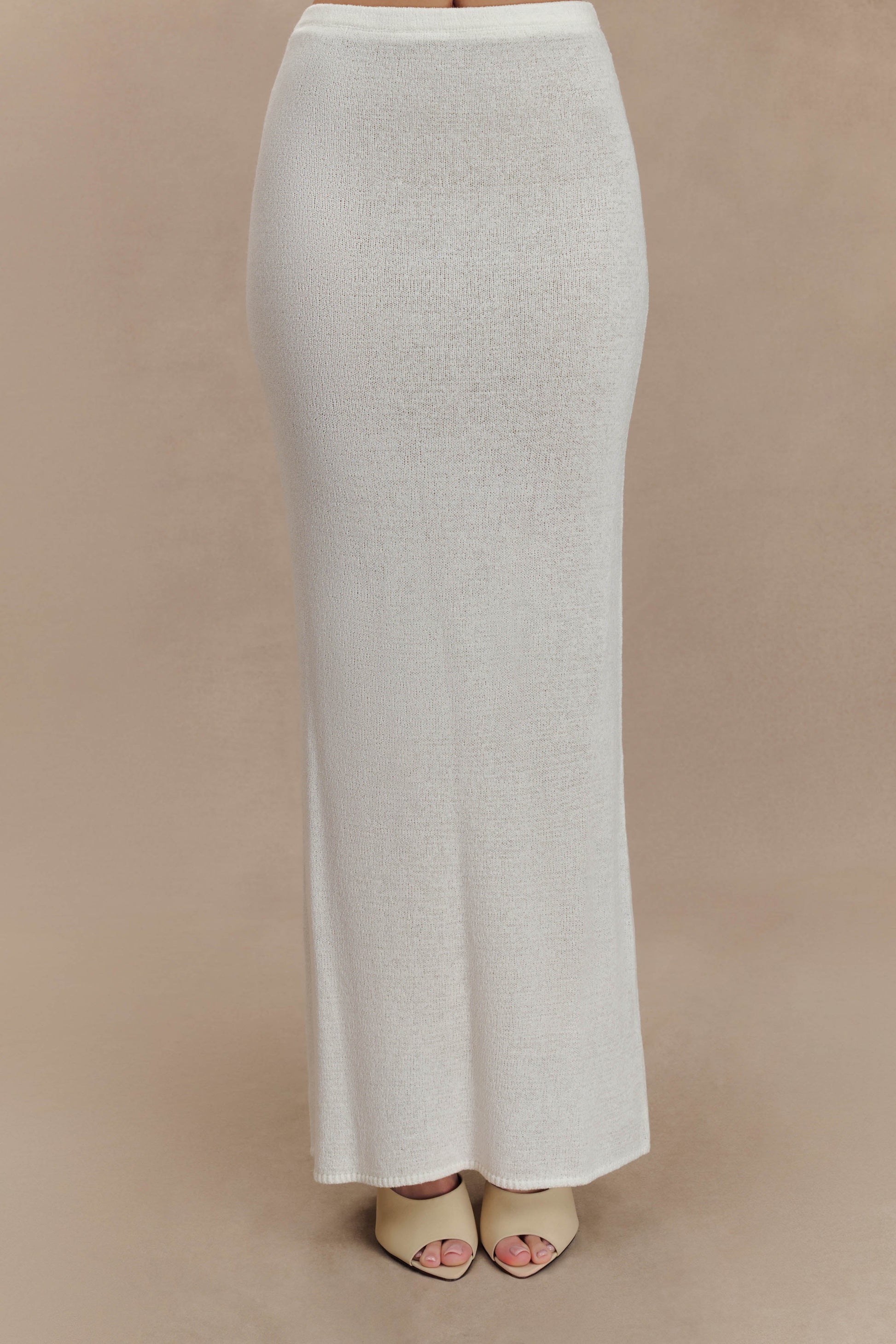 Phoebe Knit Maxi Skirt - Ivory #2