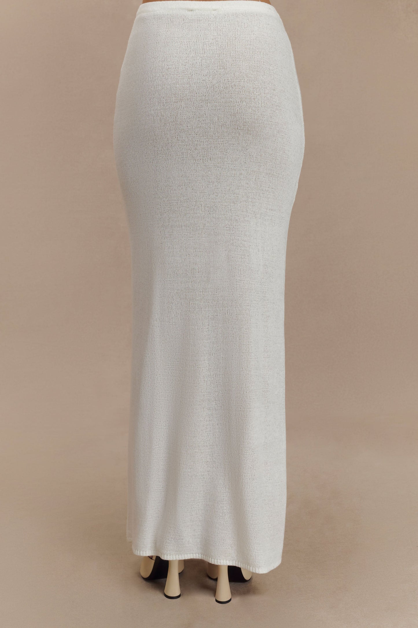 Phoebe Knit Maxi Skirt - Ivory