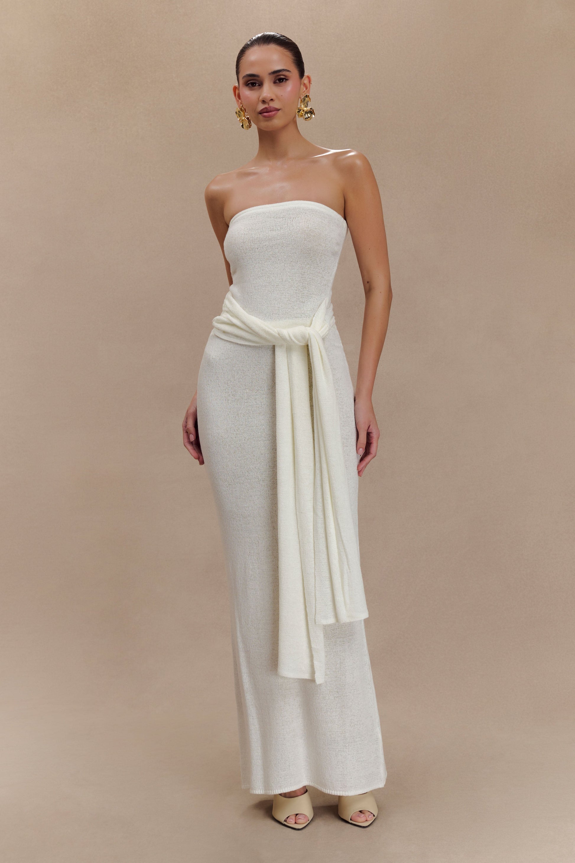 Phoebe Knit Maxi Skirt - Ivory #6