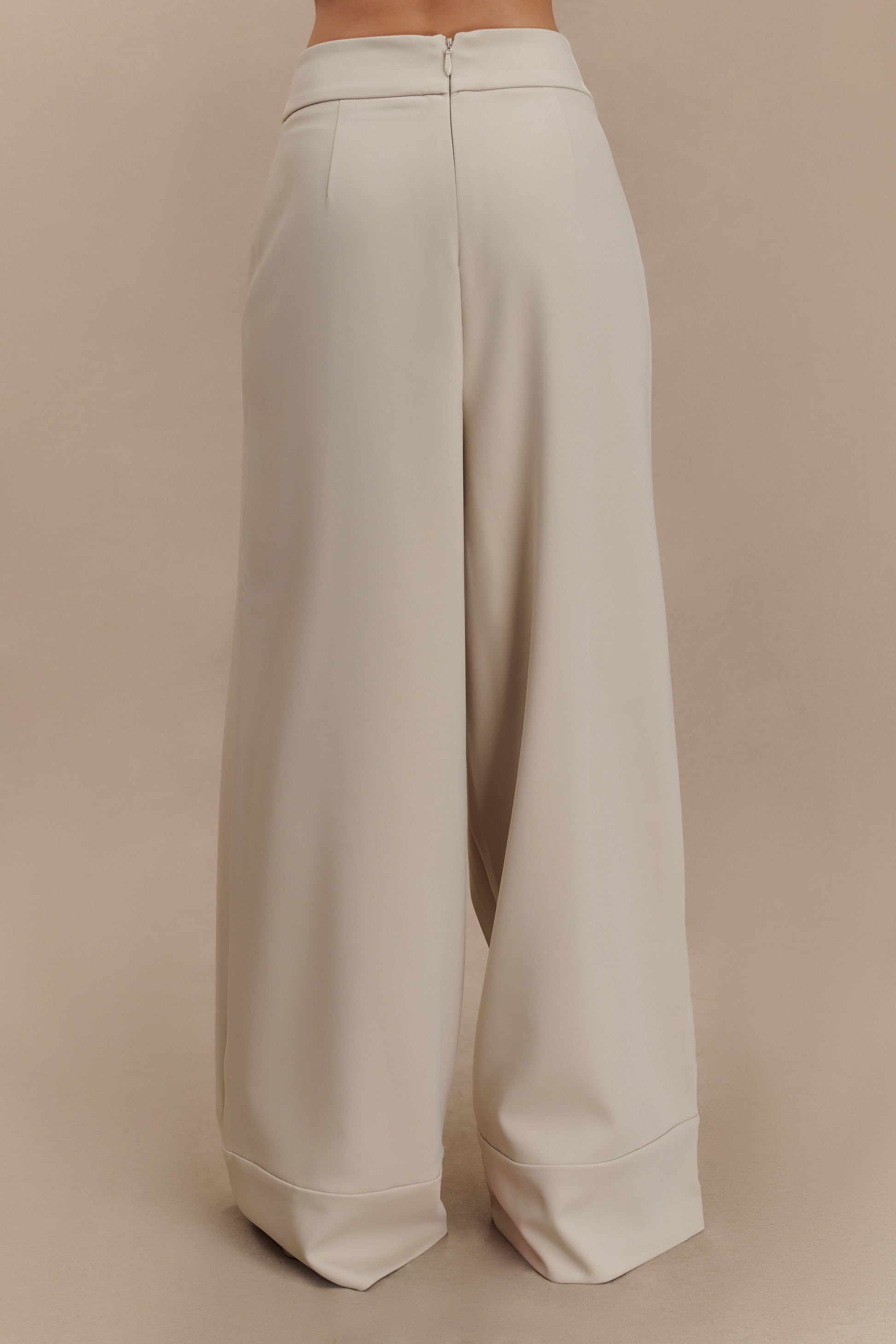 Katarina Wide Leg Suiting Pants - Sand #3