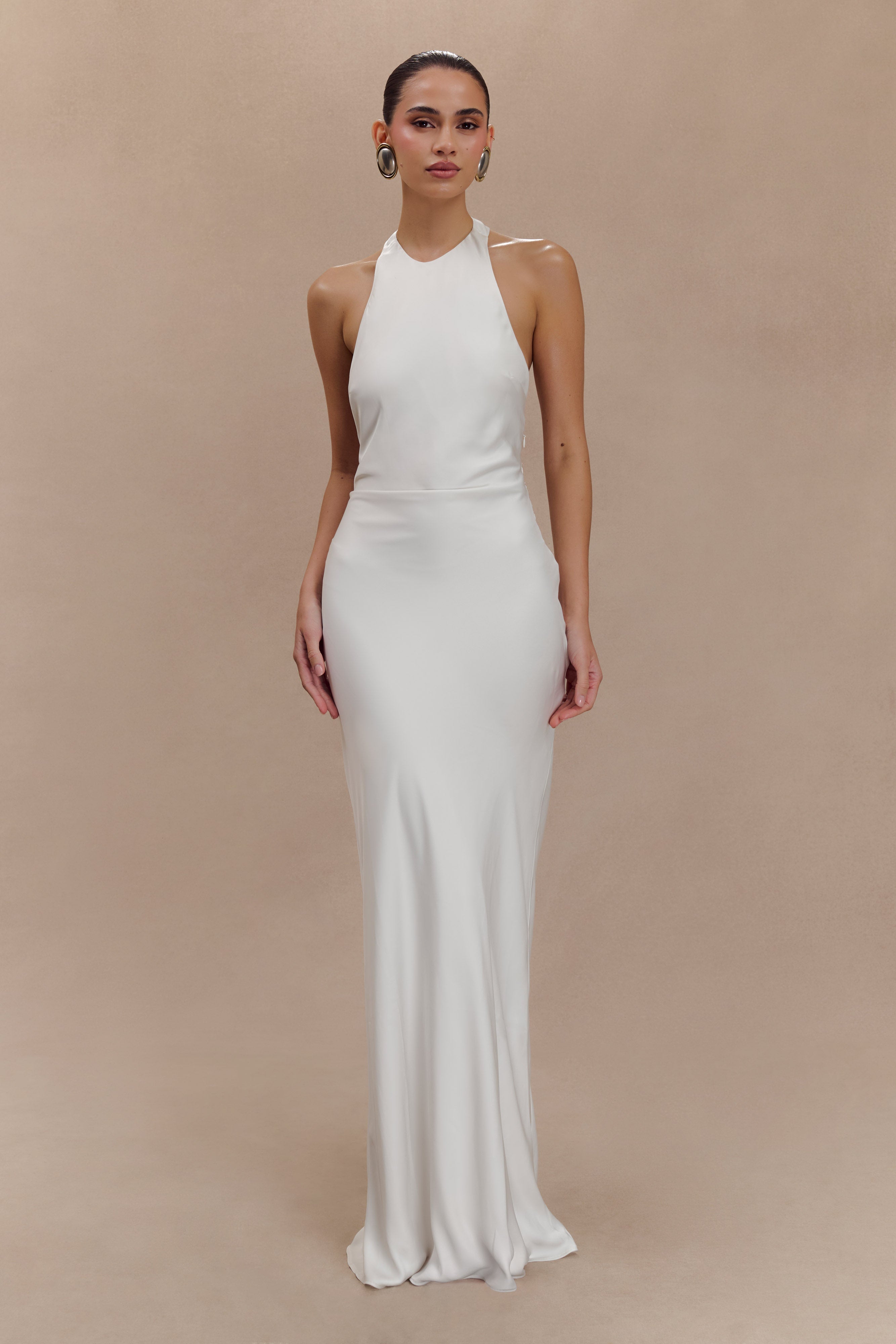 White long fashion evening dresses uk