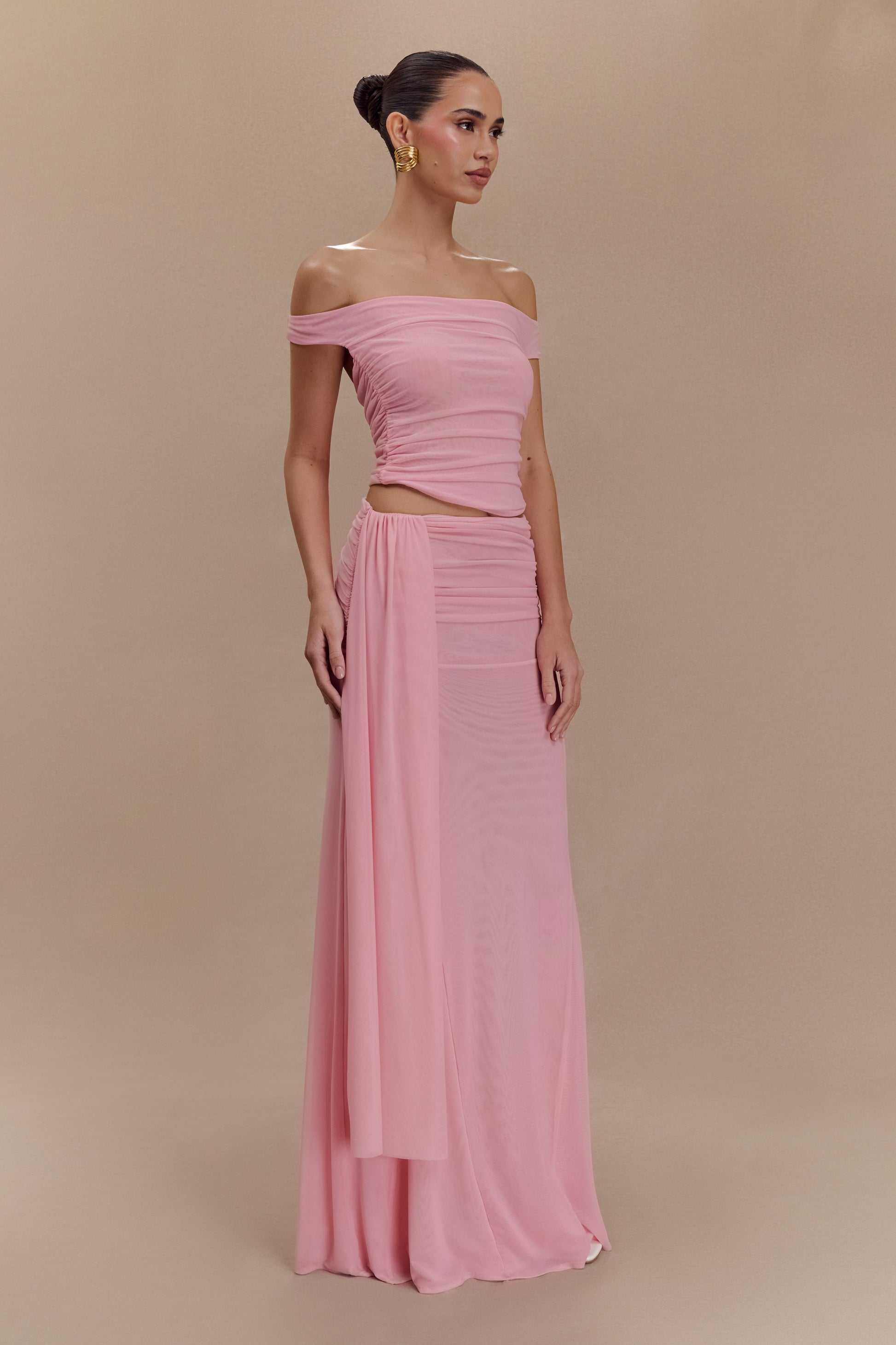 Brooklyn Mesh Crop Top - Candy Pink #5