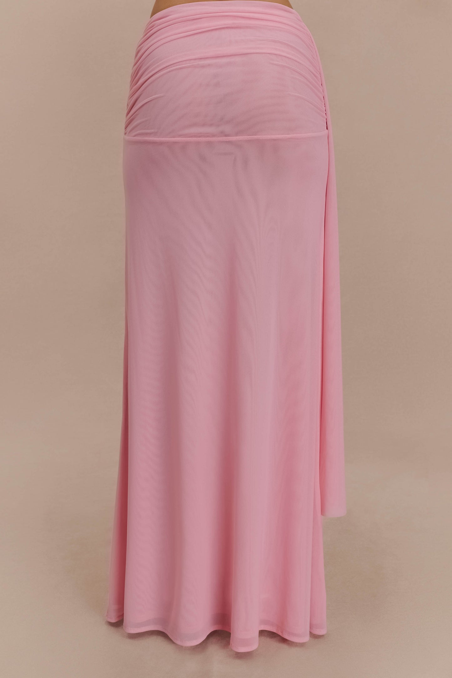 Arna Mesh Maxi Skirt - Candy Pink