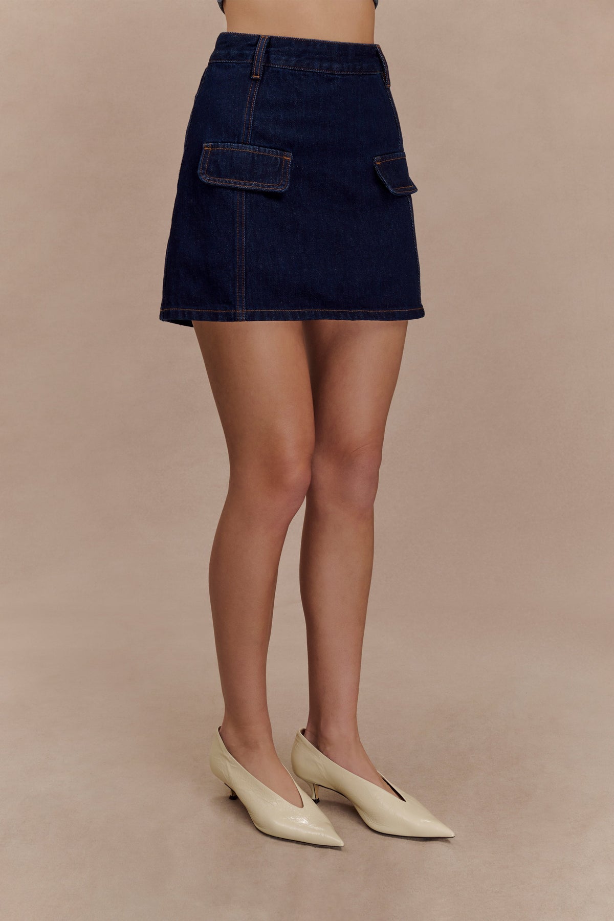 Rosalyn Mini Denim Skort - Indigo Blue #3