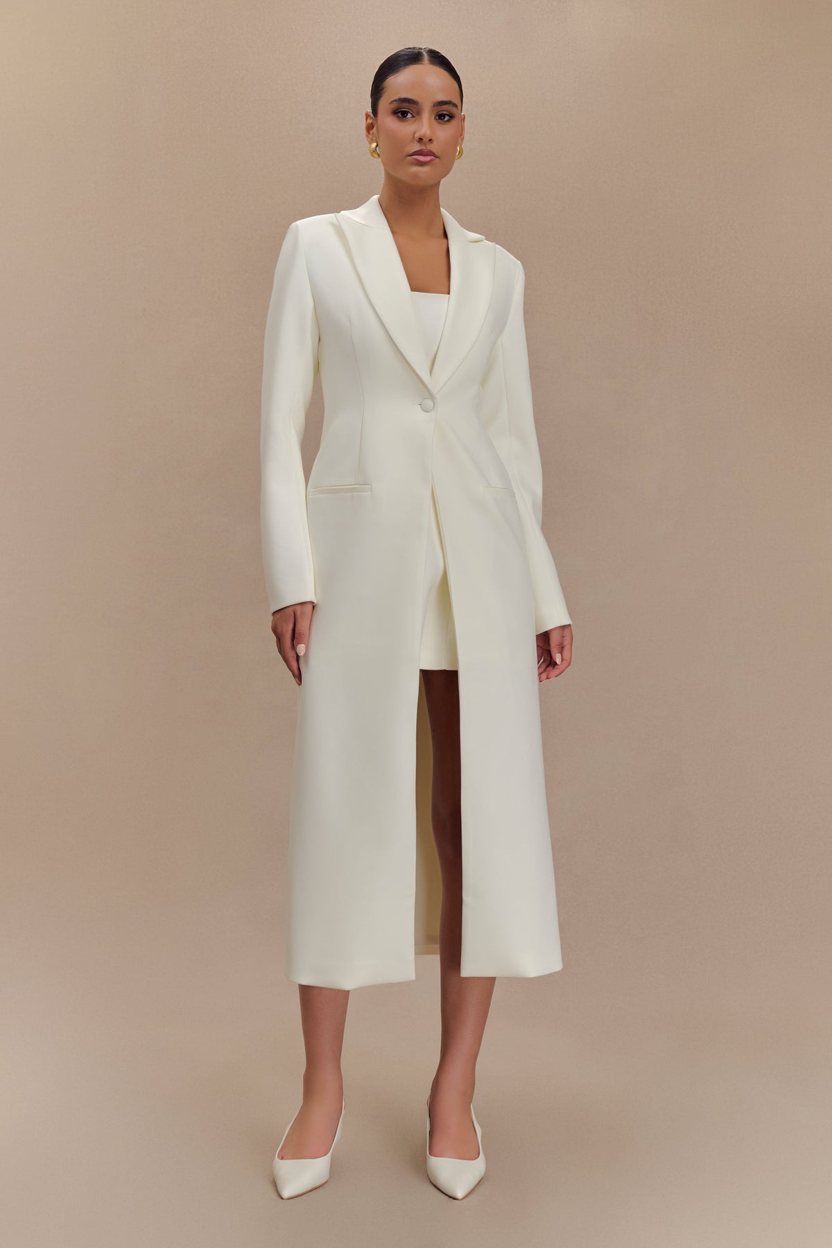 Caviar Suiting Coat - Ivory #7