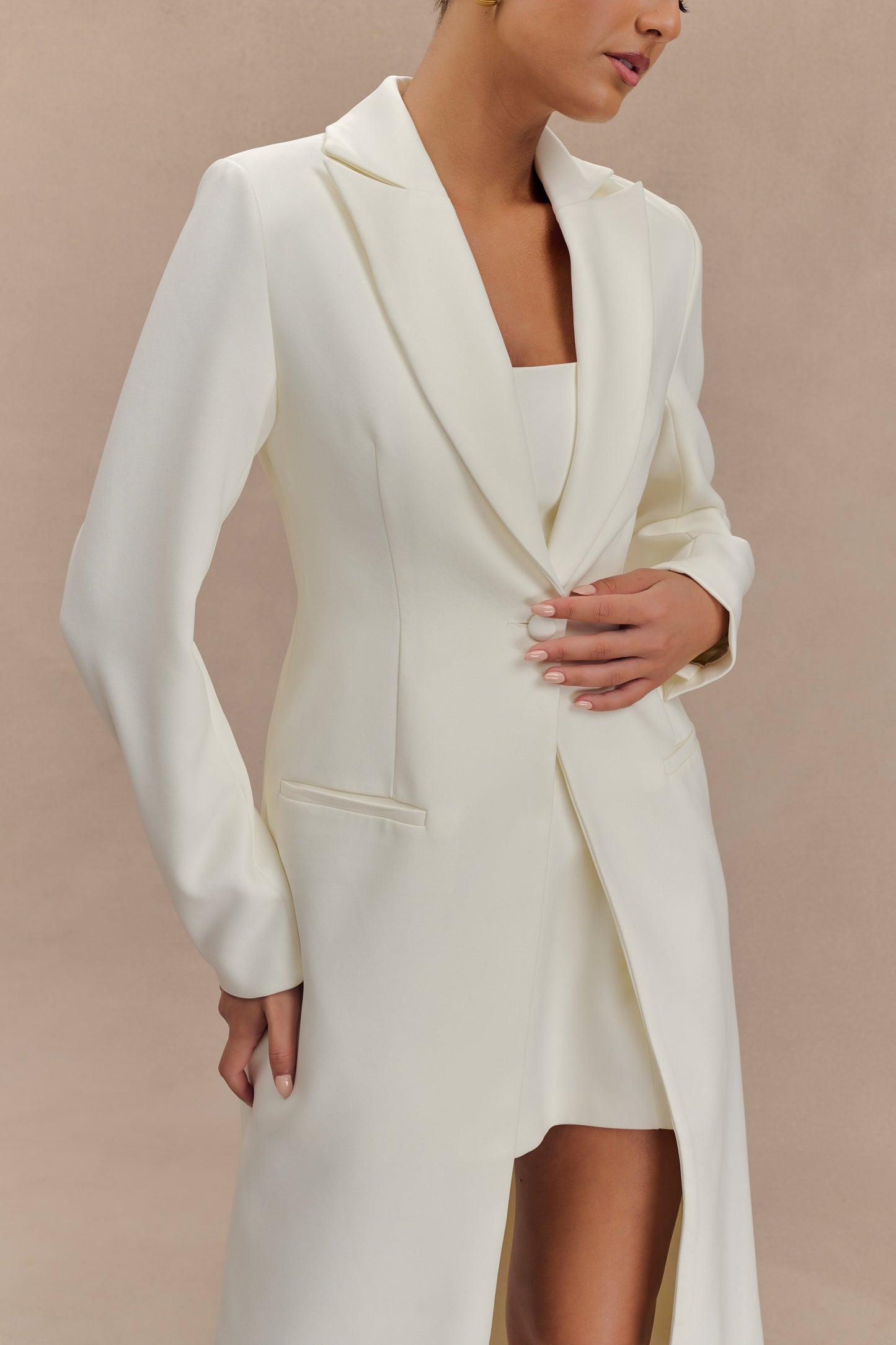 Caviar Suiting Coat - Ivory