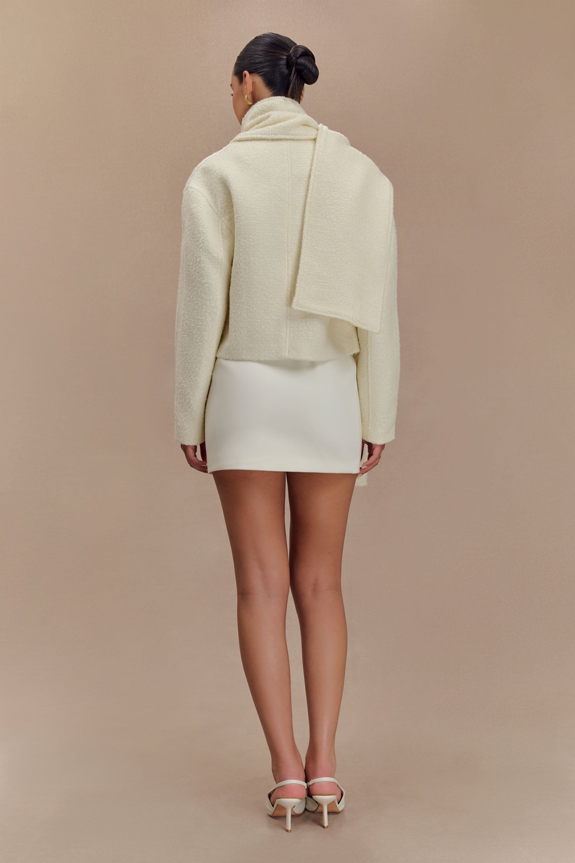 Bree Scarf And Jacket - Ivory #3