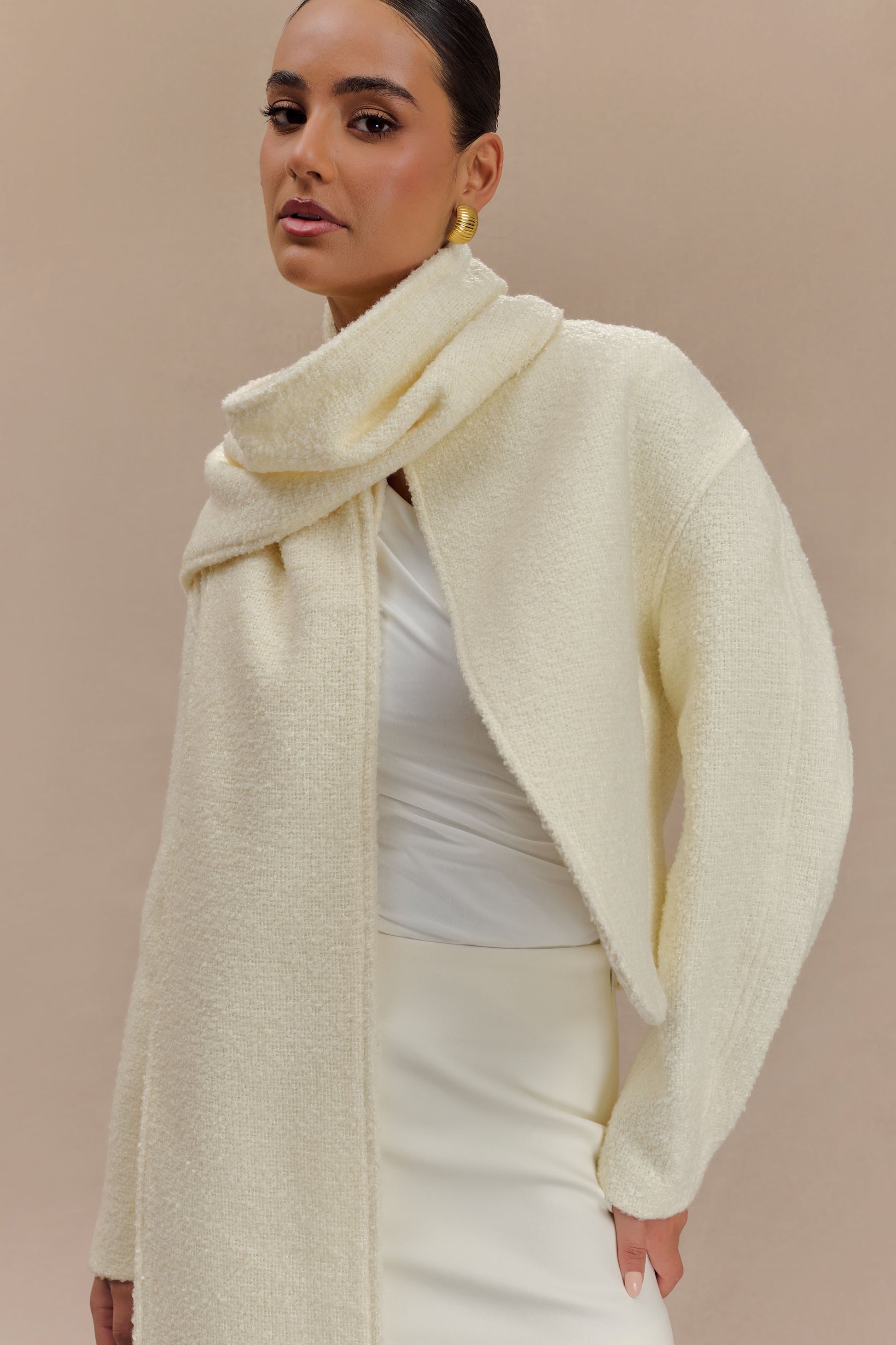 Bree Scarf And Jacket - Ivory #8