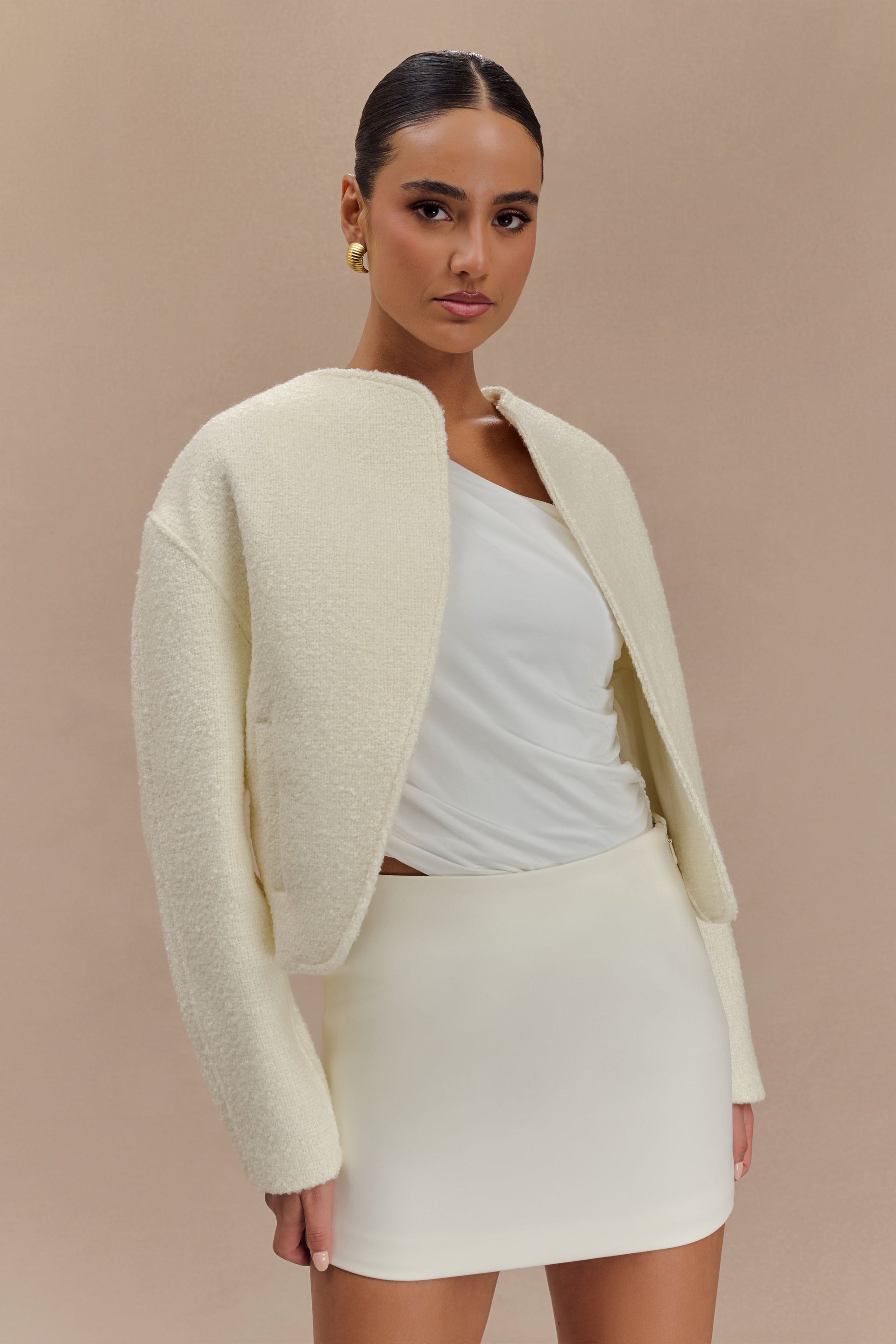 Bree Scarf And Jacket - Ivory #9