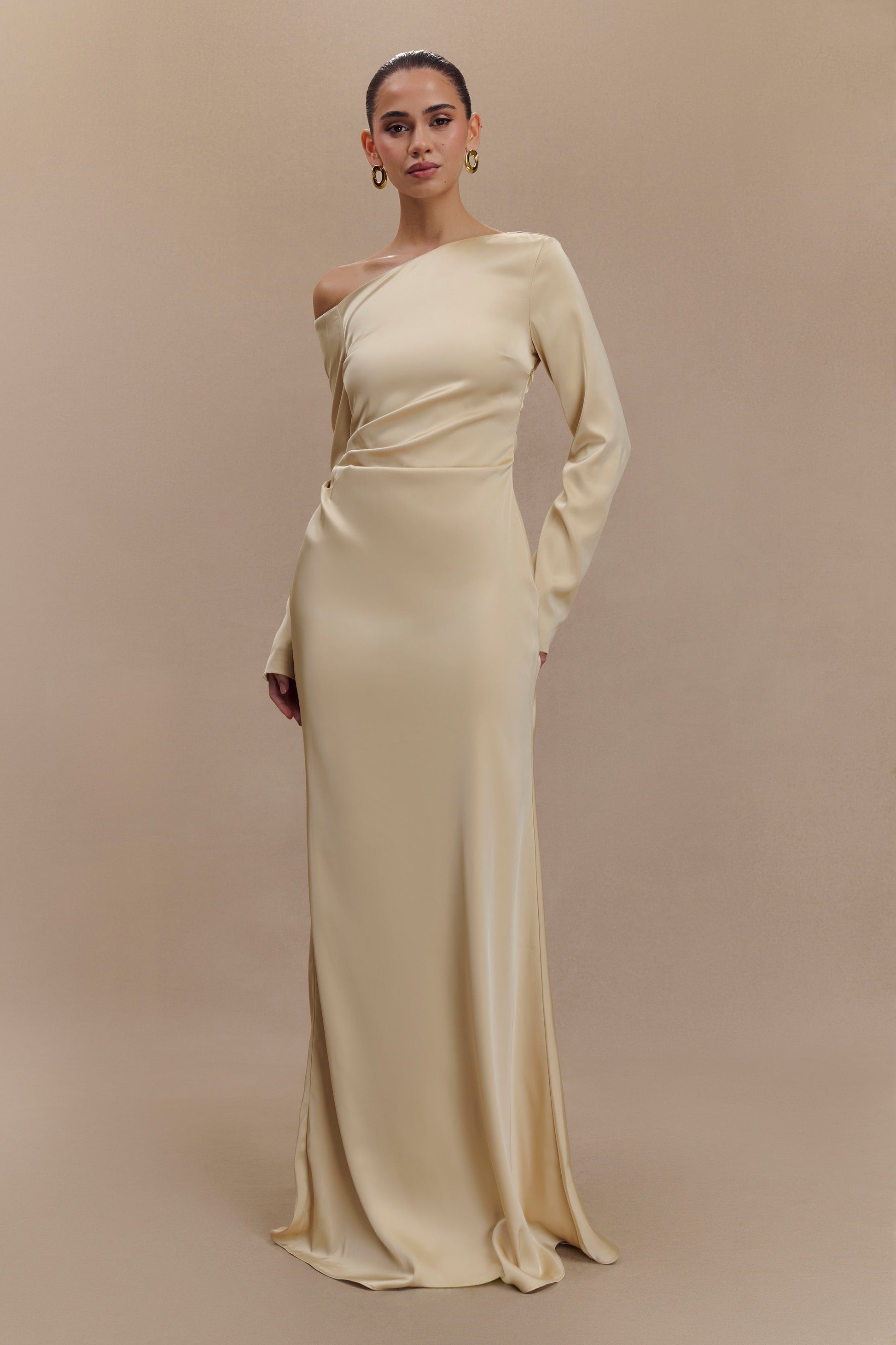 Avery Long Sleeve Maxi Dress - Gold #5