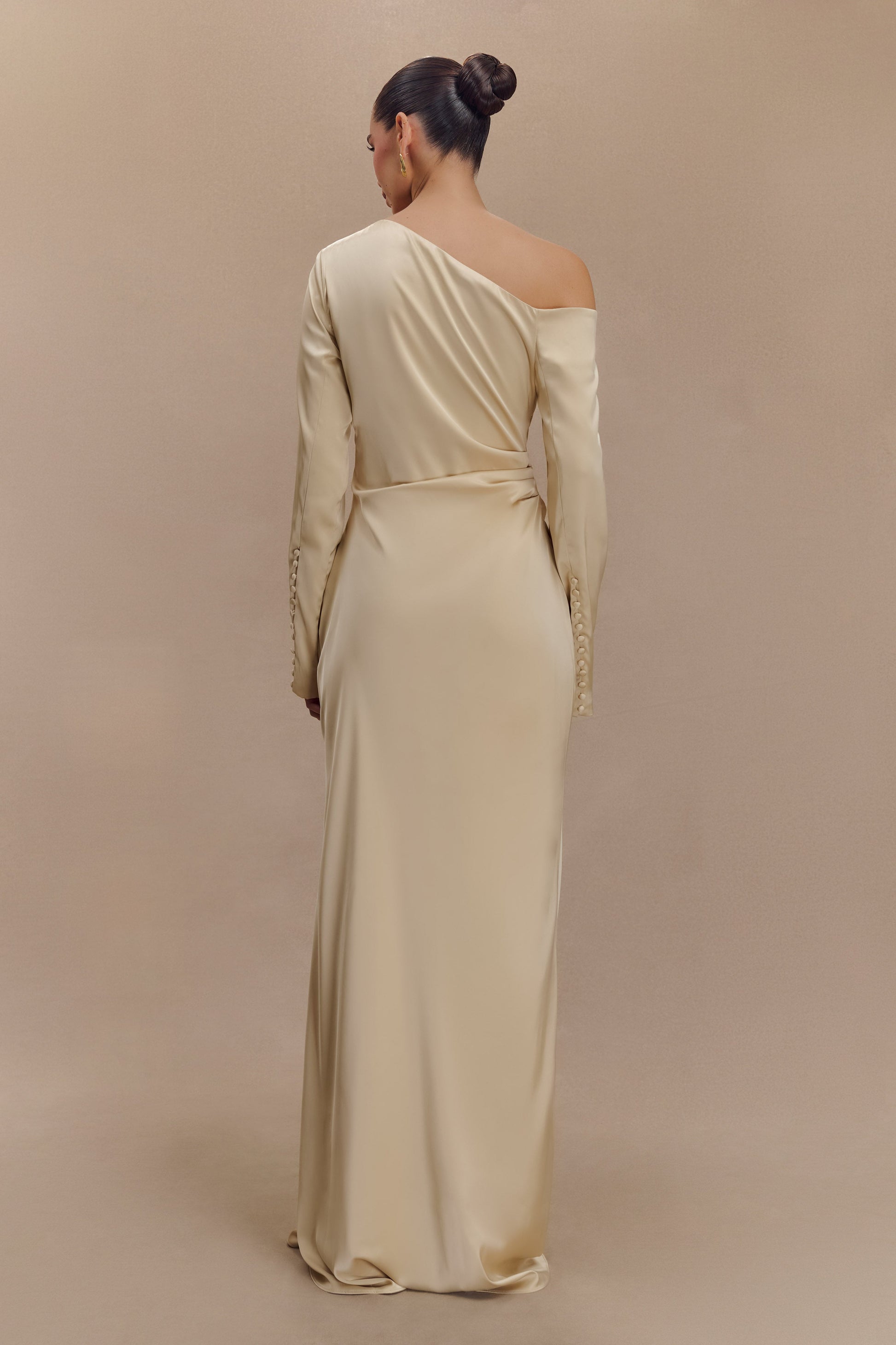 Avery Long Sleeve Maxi Dress - Gold #2