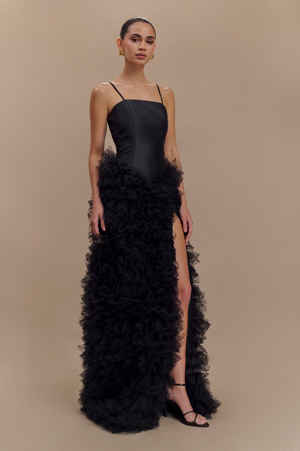 Magnolia Tiered Ruffle Maxi Dress - Black #4