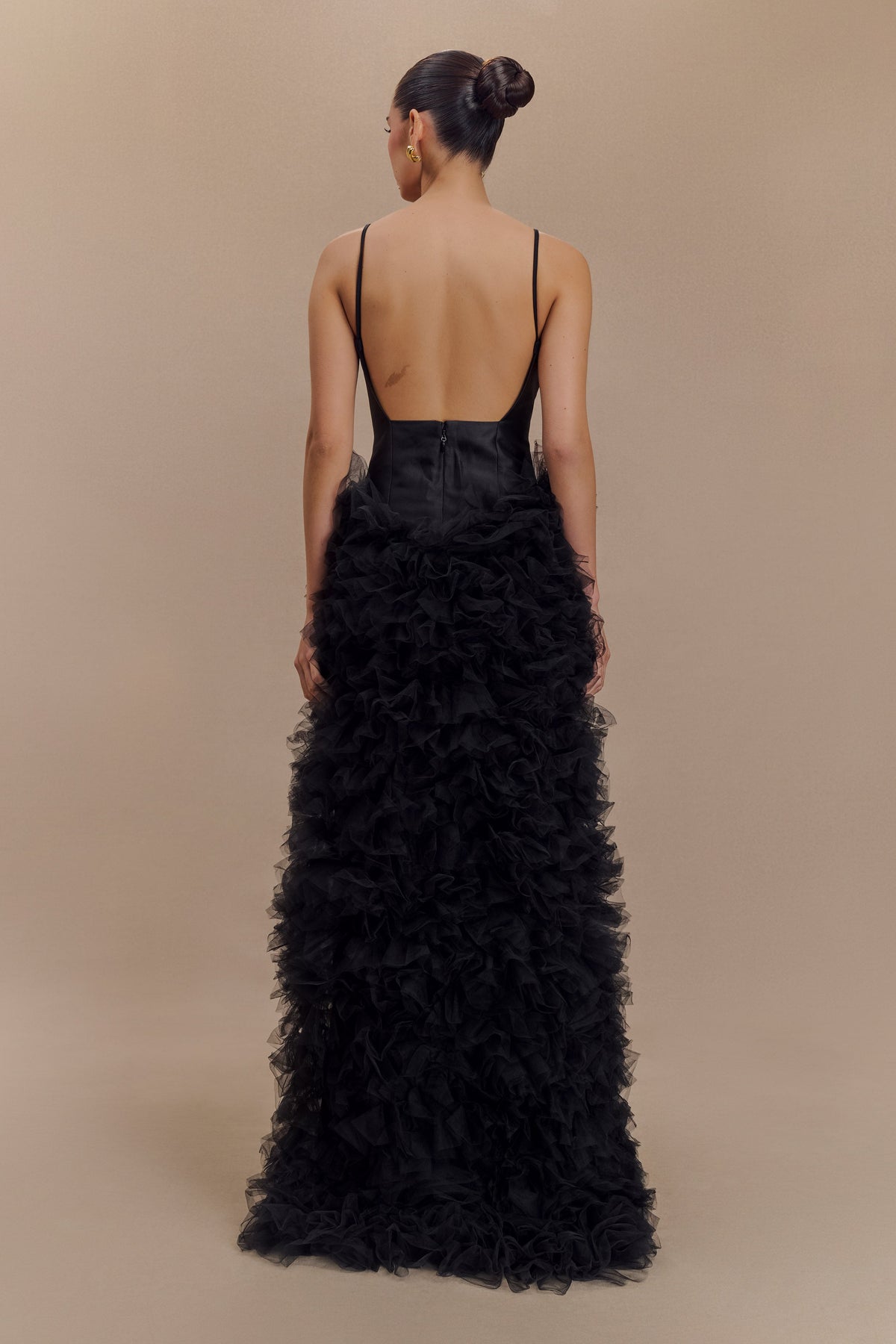 Magnolia Tiered Ruffle Maxi Dress - Black #2