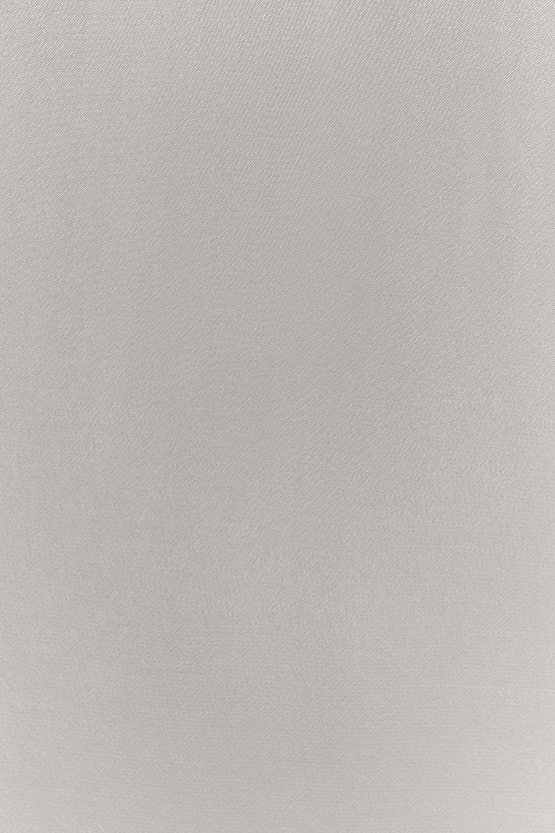 Blanche Satin Pearl Halter Maxi Dress - White #8