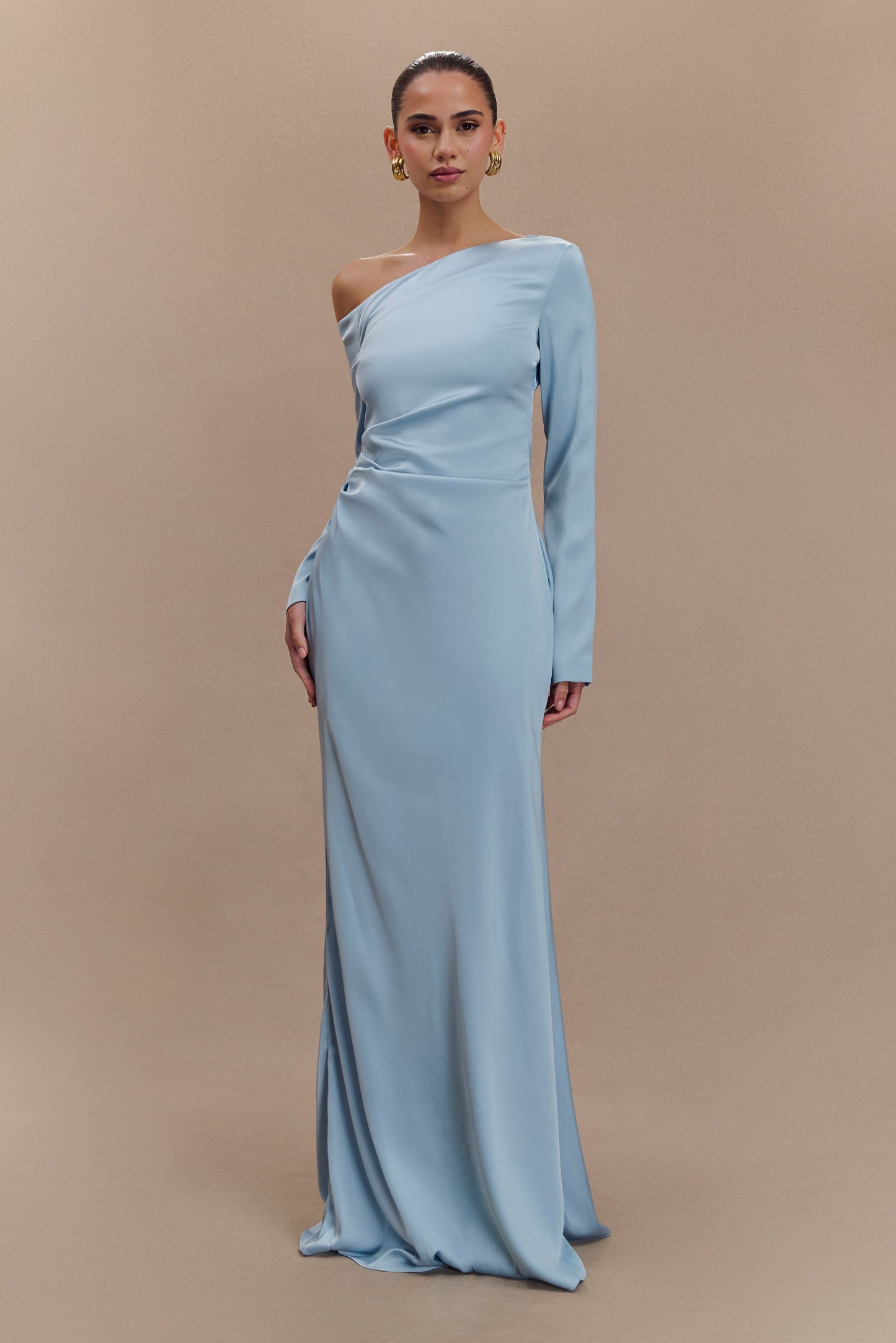 Avery Long Sleeve Maxi Dress - Cornflower Blue