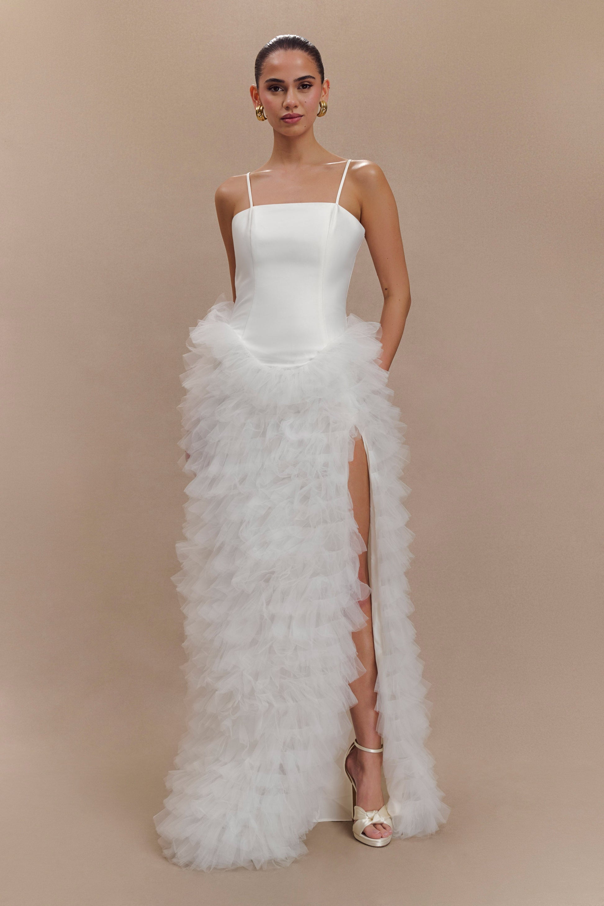 Magnolia Tiered Ruffle Maxi Dress - Ivory #3