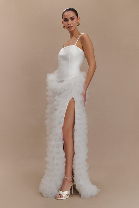 Magnolia Tiered Ruffle Maxi Dress - Ivory