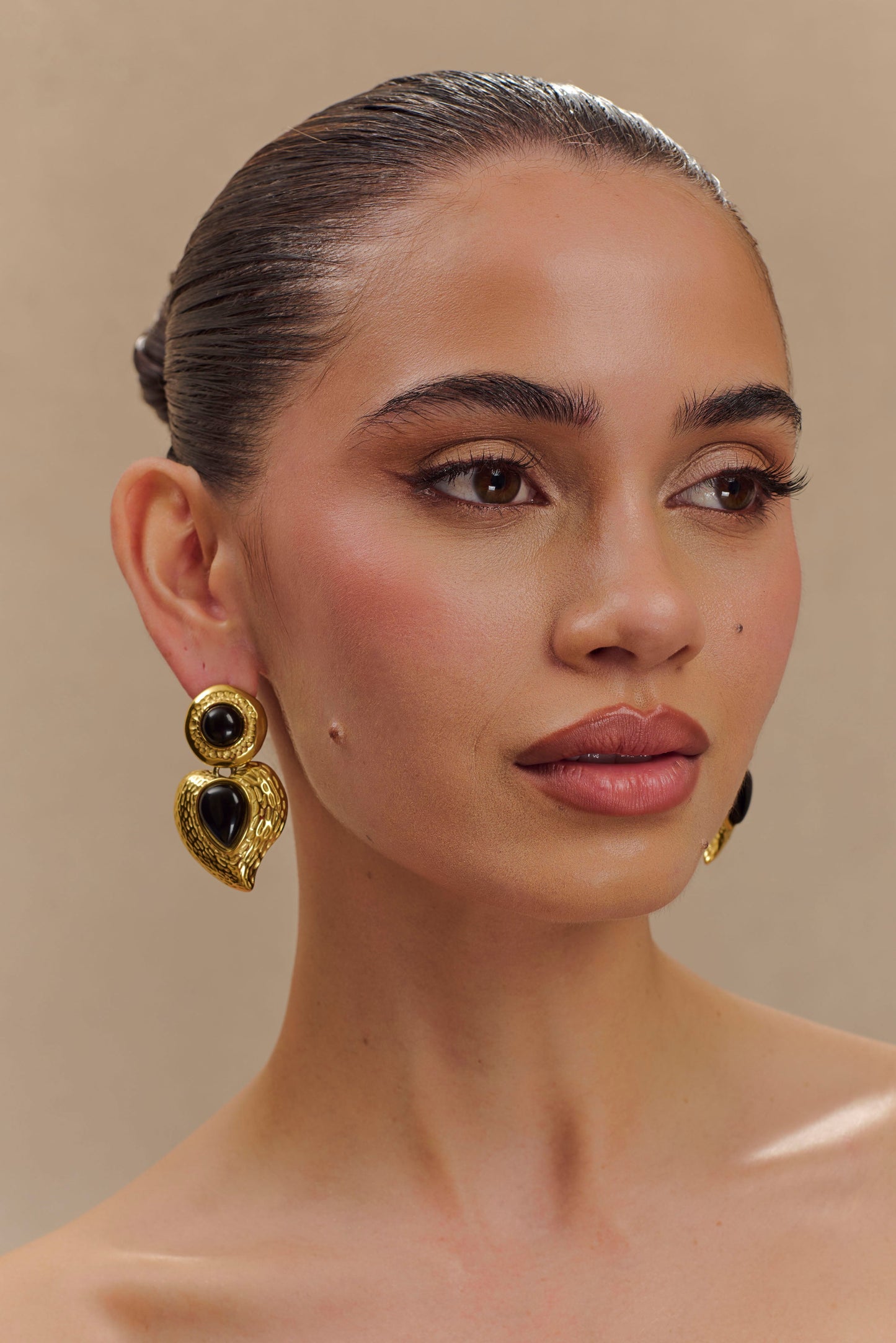 Lillian Vintage Drop Earrings - Gold